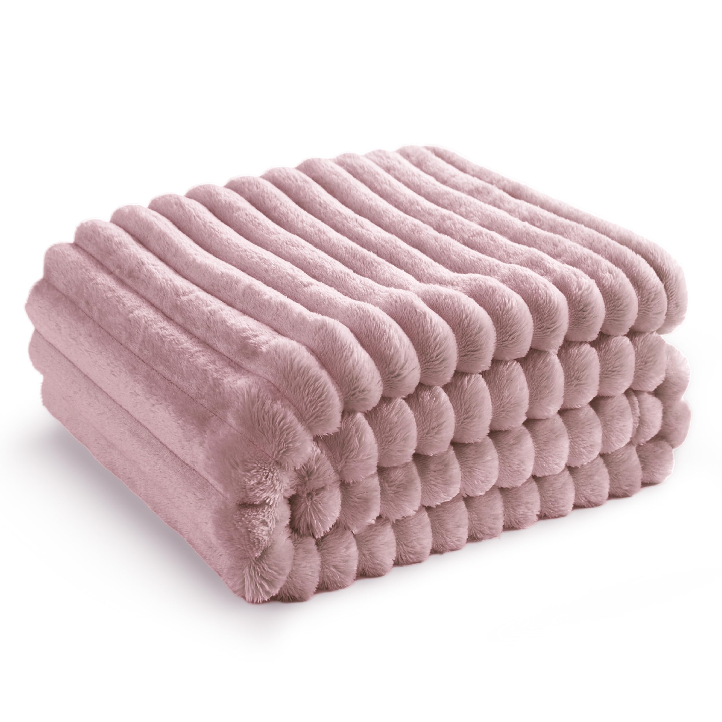 Manta Bedsure De Forro Polar Rosa Para Sofá, 130 X 180 Cm - Venta Internacional.