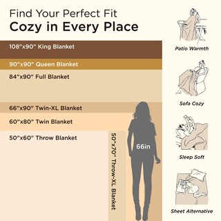 Foto 6 | Manta Bedsure Sherpa Para Sofá 130 X 150 Cm, Color Beige - Venta Internacional.