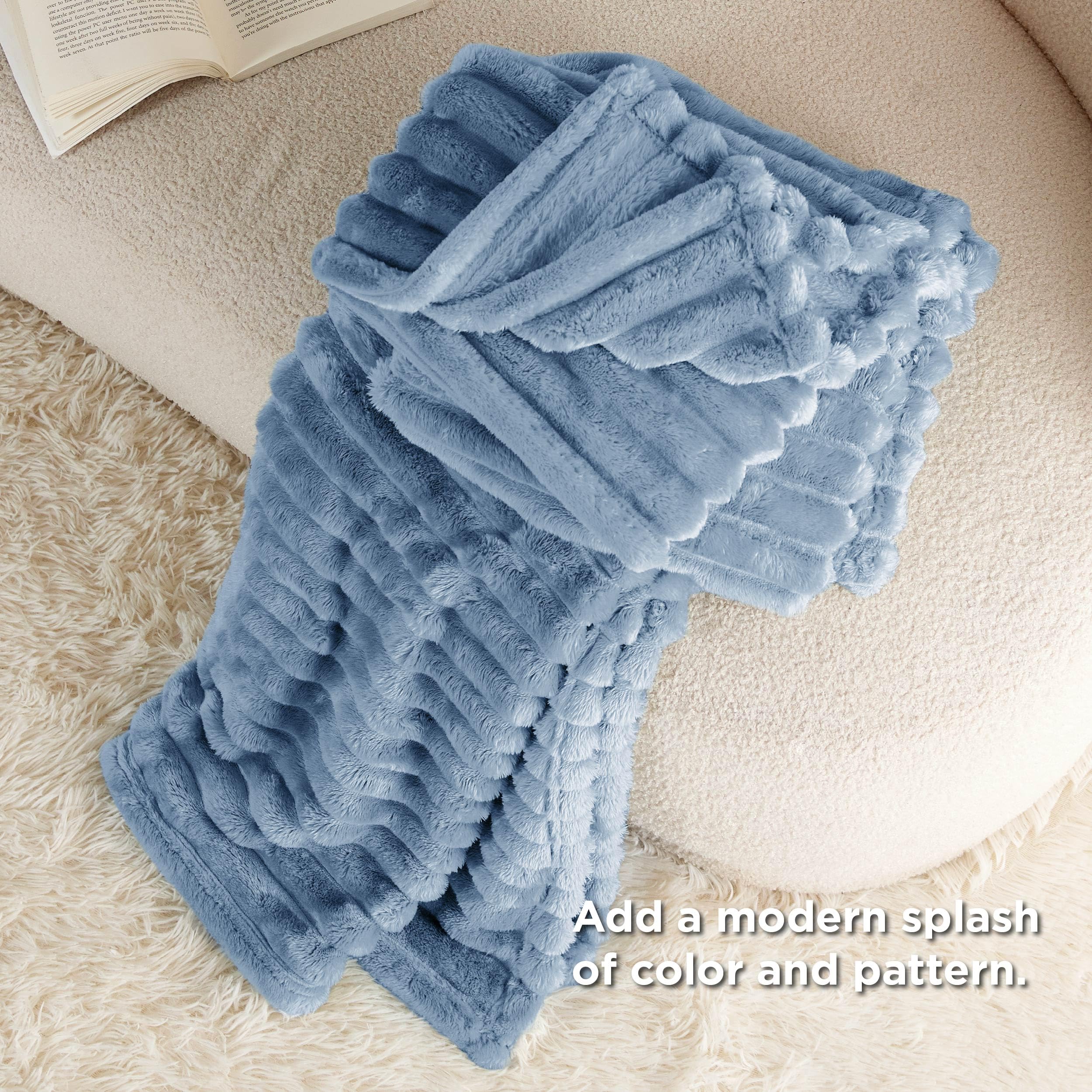 Foto 5 pulgar | Manta Bedsure Fall Gentlesoft Acogedora Para Sofá, 50 X 60 - Venta Internacional.
