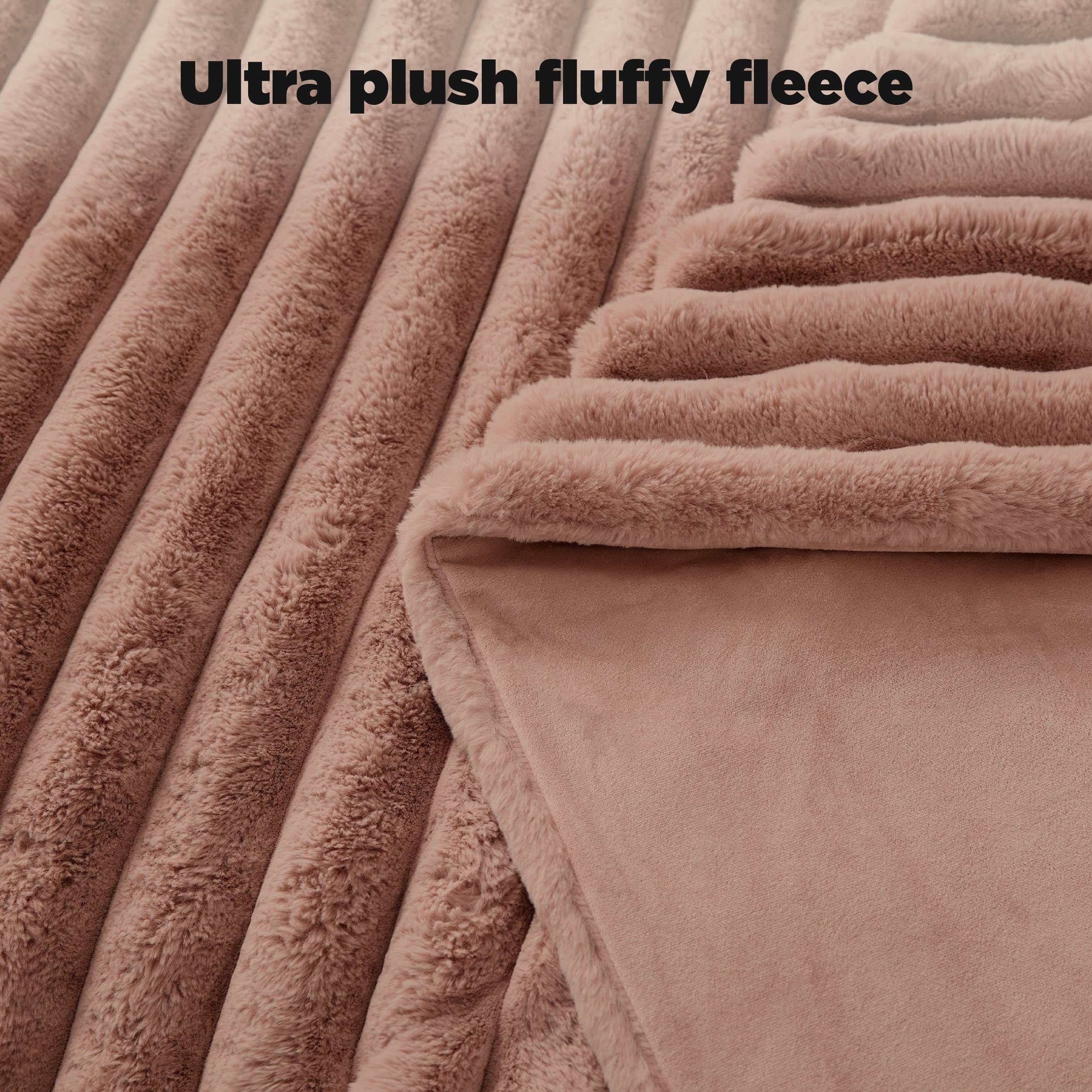 Foto 5 pulgar | Manta Bedsure De Piel Sintética Suave Y Esponjosa, 50 X 70 Pulgadas, Marrón Oscuro - Venta Internacional.