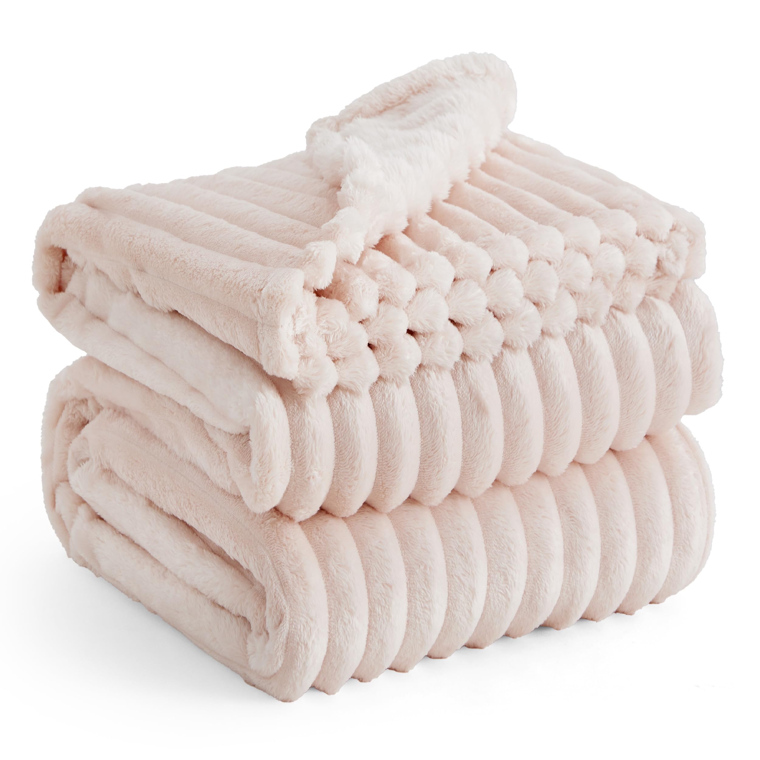 Collar De Franela Blanket Bedsure California King Gentlesoft Acogedor - Venta Internacional.