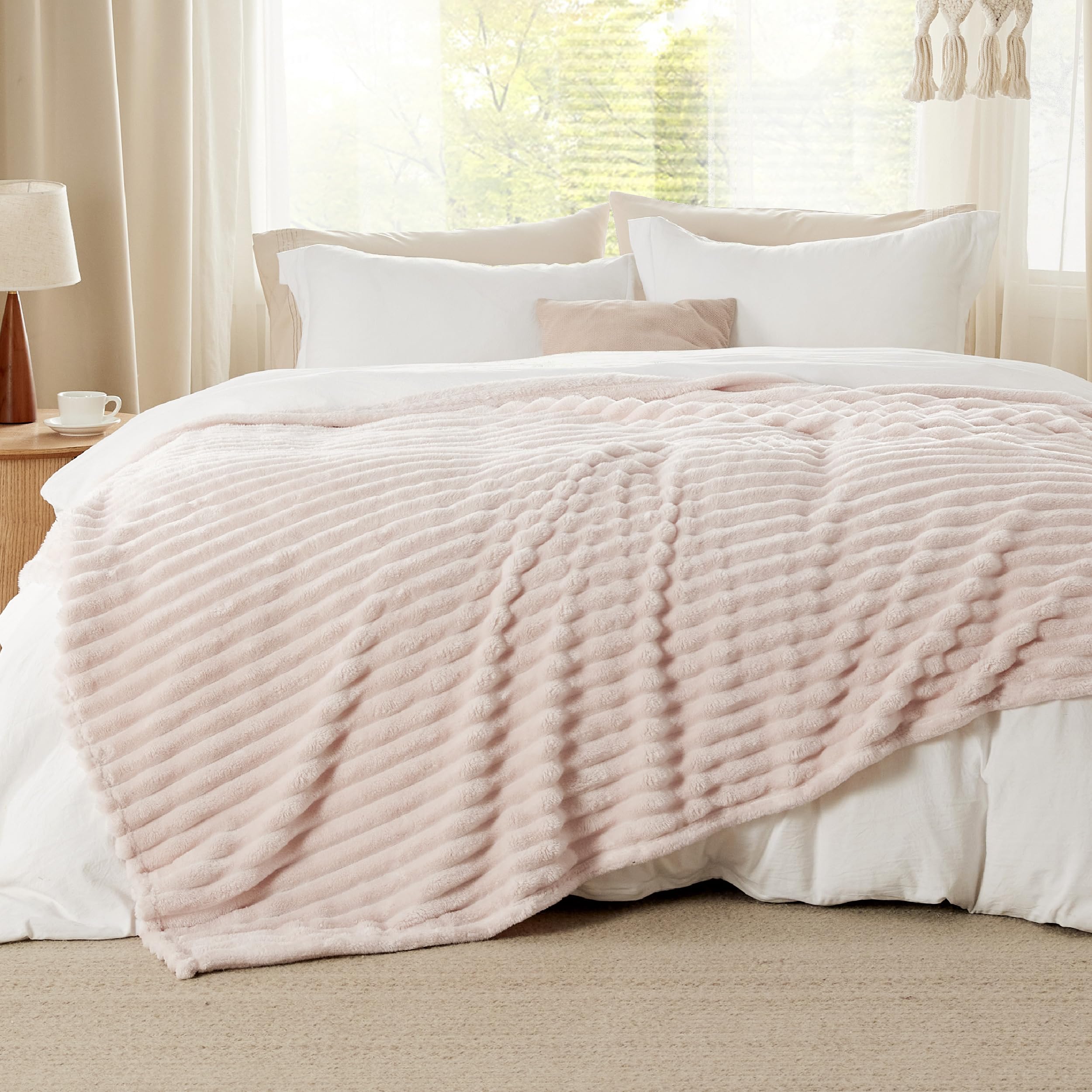 Foto 2 | Collar De Franela Blanket Bedsure California King Gentlesoft Acogedor - Venta Internacional.