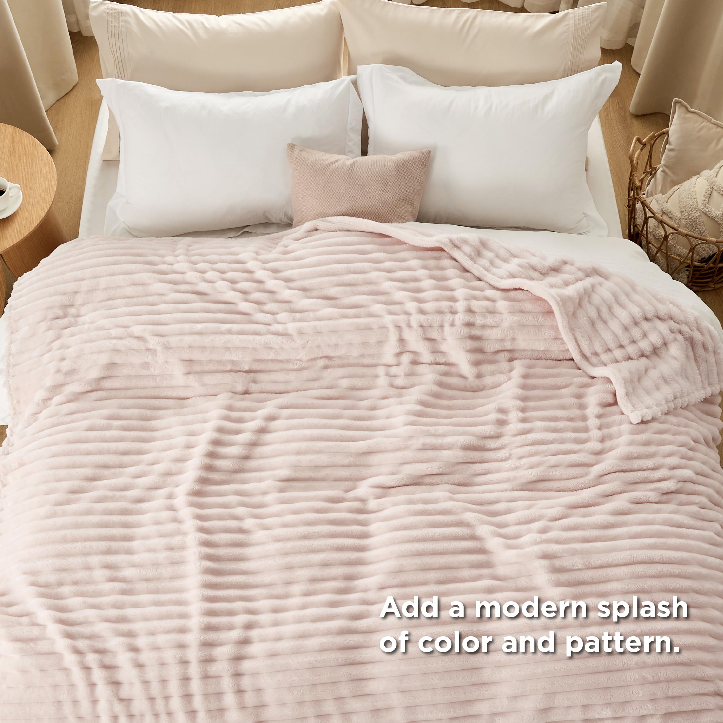 Foto 6 pulgar | Collar De Franela Blanket Bedsure California King Gentlesoft Acogedor - Venta Internacional.