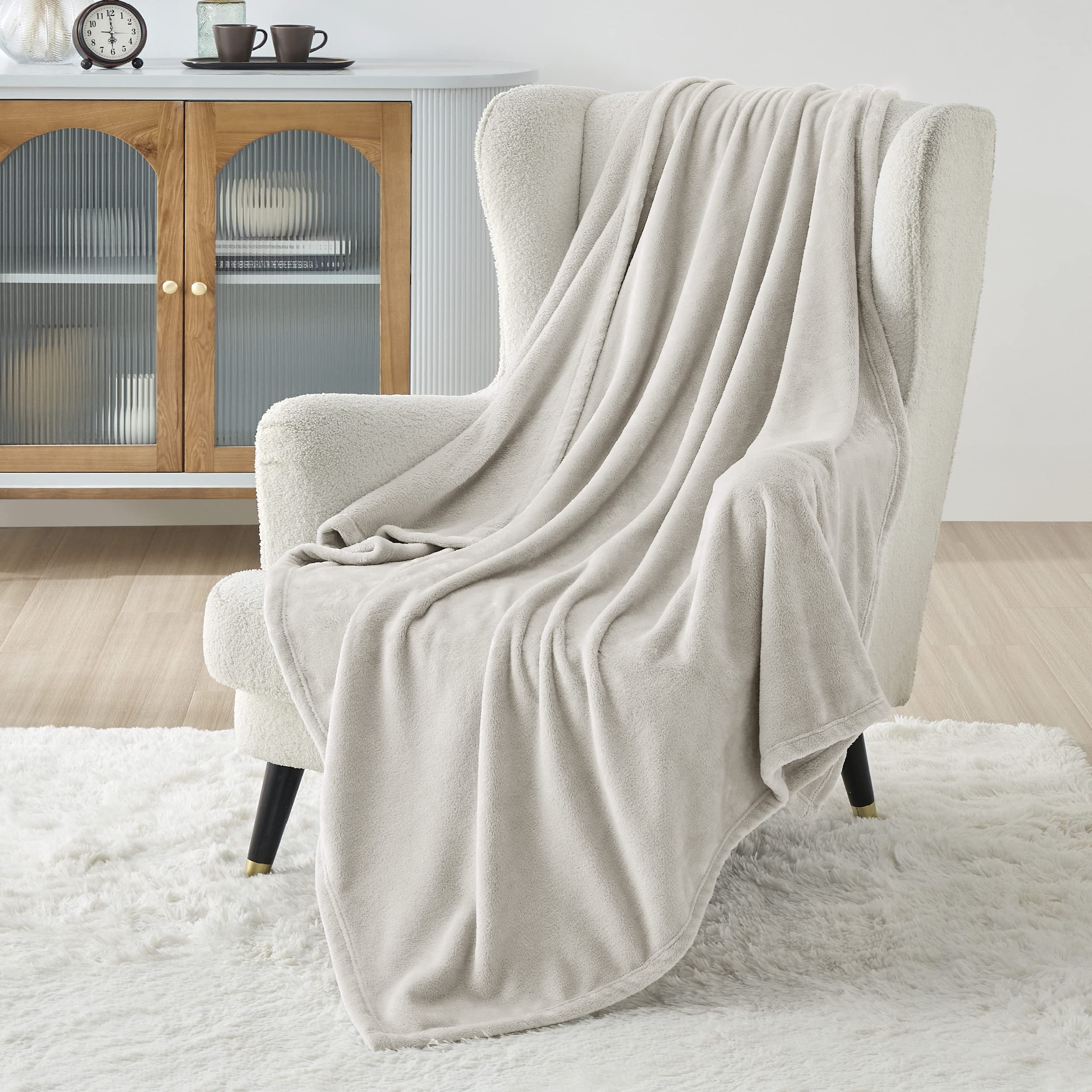 Manta Polar Para Cama, Talla Xl, Lino, 300 G/m², Suave, 130 X 180 Cm - Venta Internacional.