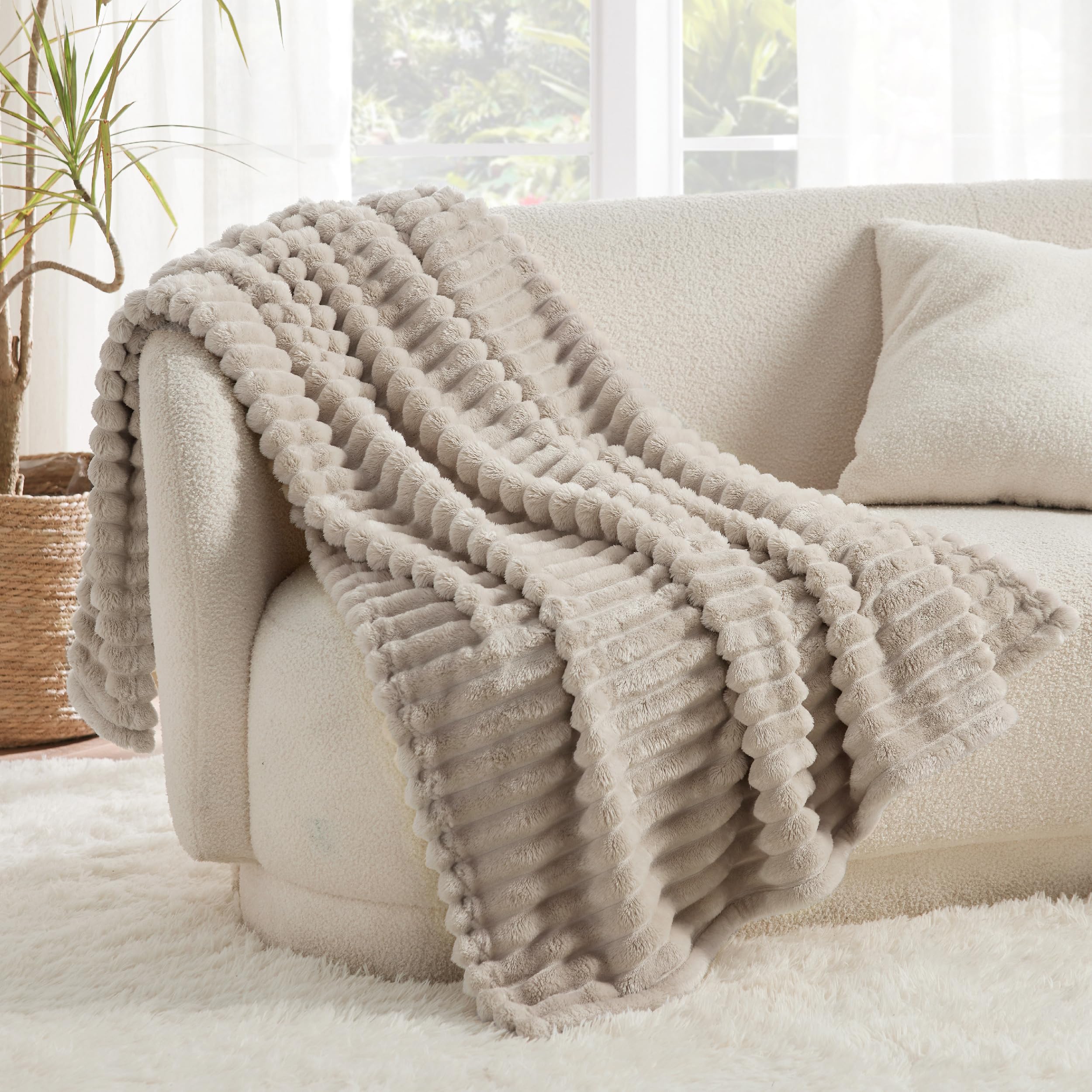 Foto 3 pulgar | Manta Bedsure, Suave Y Acogedora, De Lino Suave, 50 X 70 Cm - Venta Internacional.