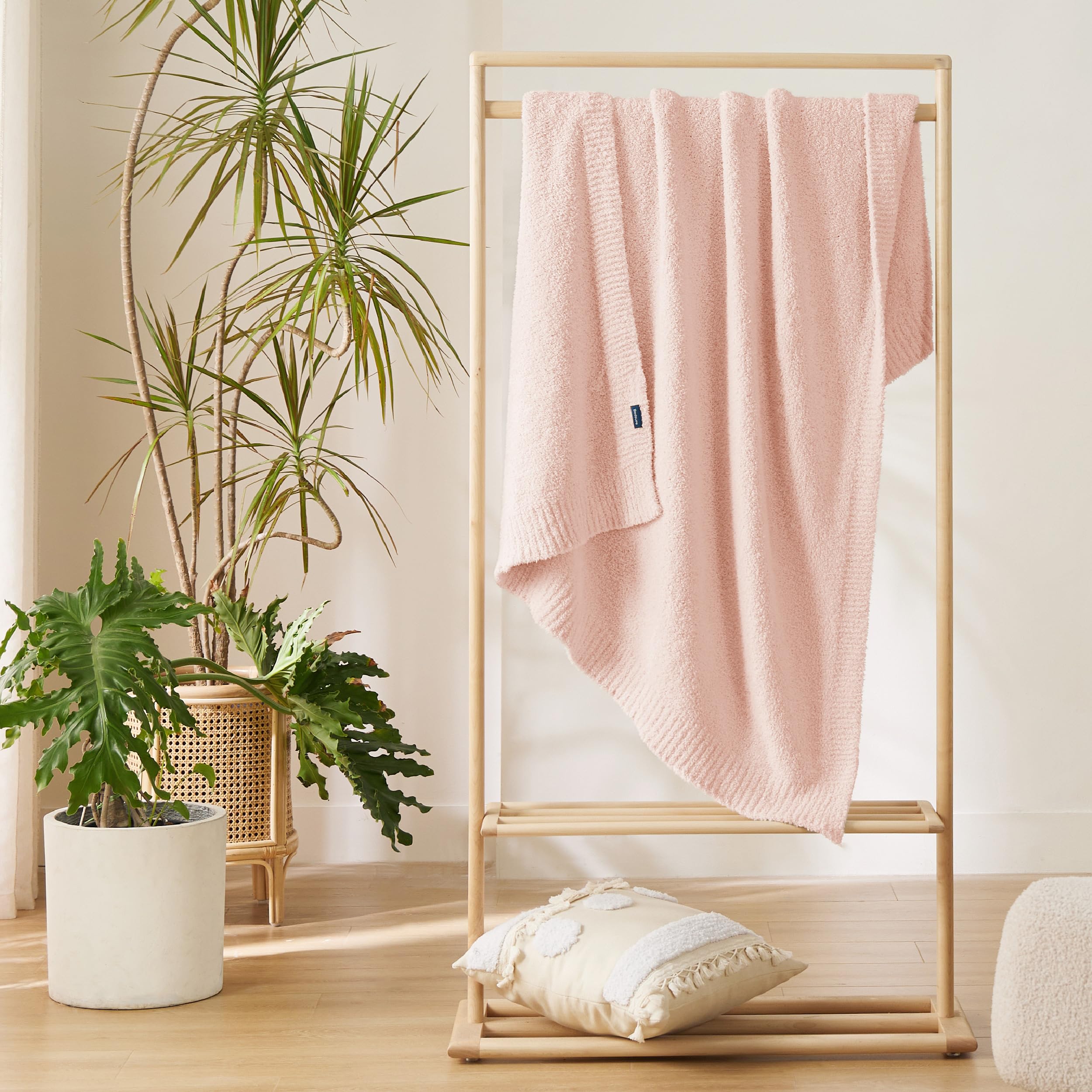 Foto 7 pulgar | Manta Tejida Blanket Bedsure Para Sofá, Supersuave, 50 X 150 Cm, Rosa - Venta Internacional.