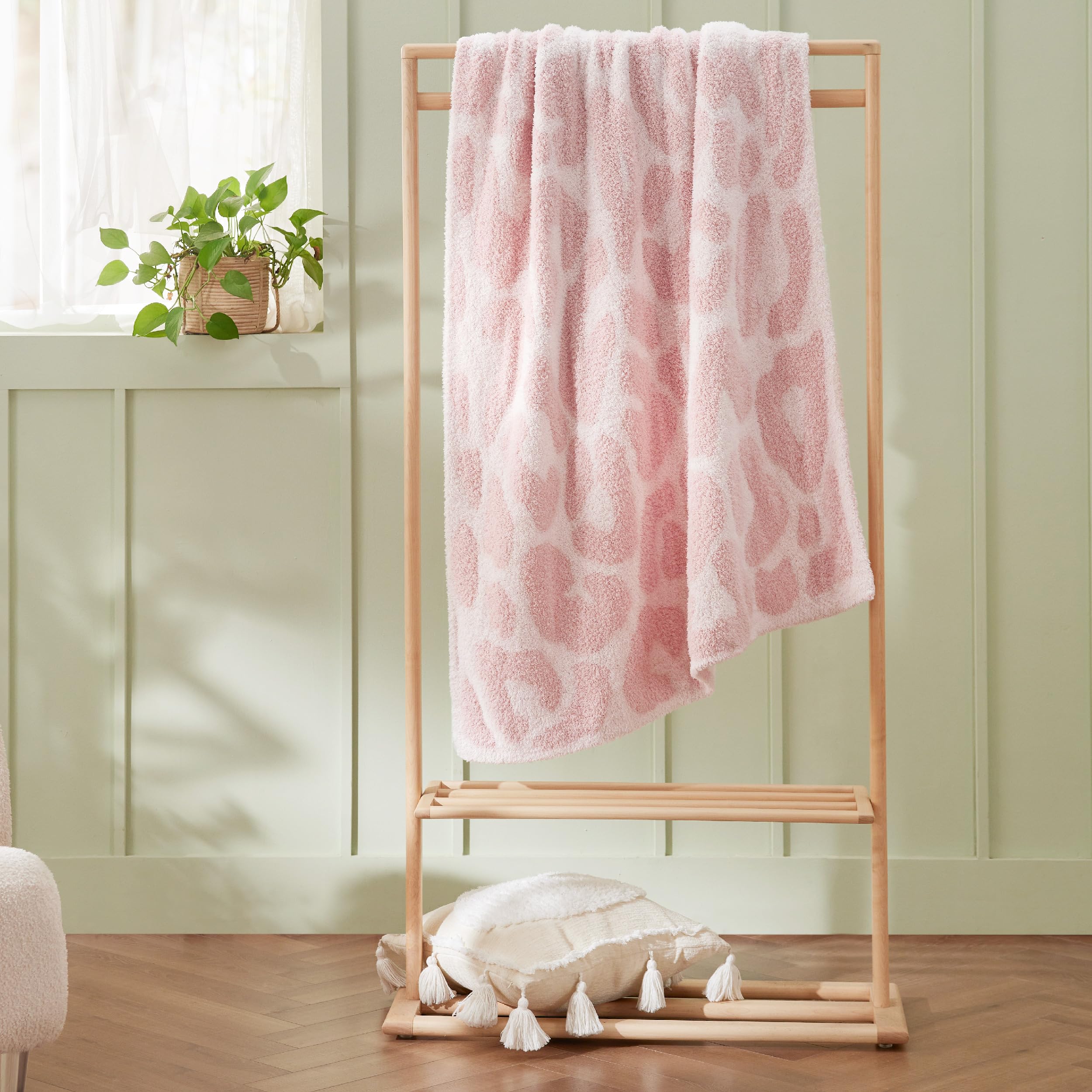 Foto 8 pulgar | Manta De Cama Con Diseño De Leopardo, Tejido Supersuave, 130 X 150 Cm, Color Rosa - Venta Internacional.
