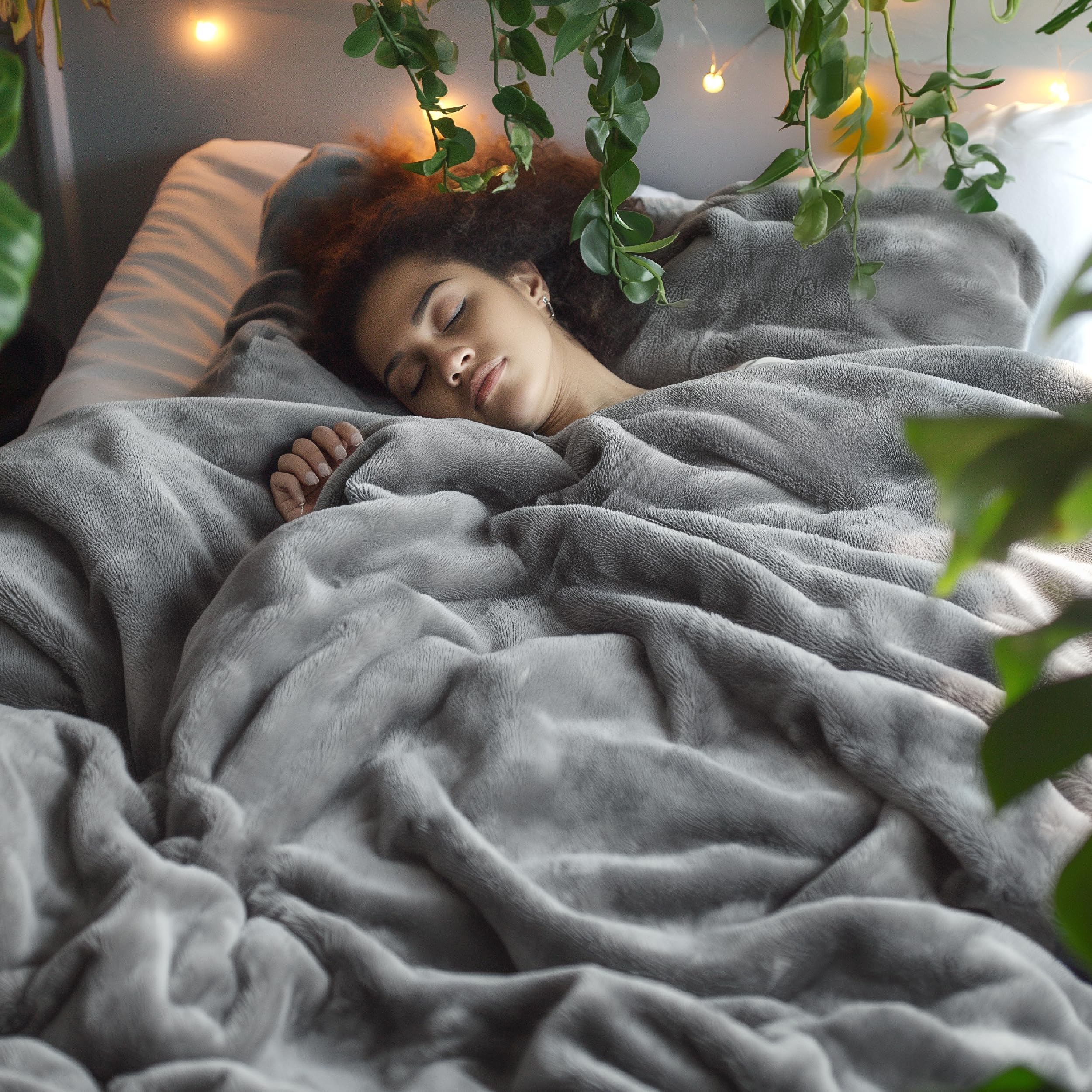 Foto 2 | Manta De Cama, Forro Polar, Tamaño King, Gris, 274 X 229 Cm, Suave Felpa - Venta Internacional.
