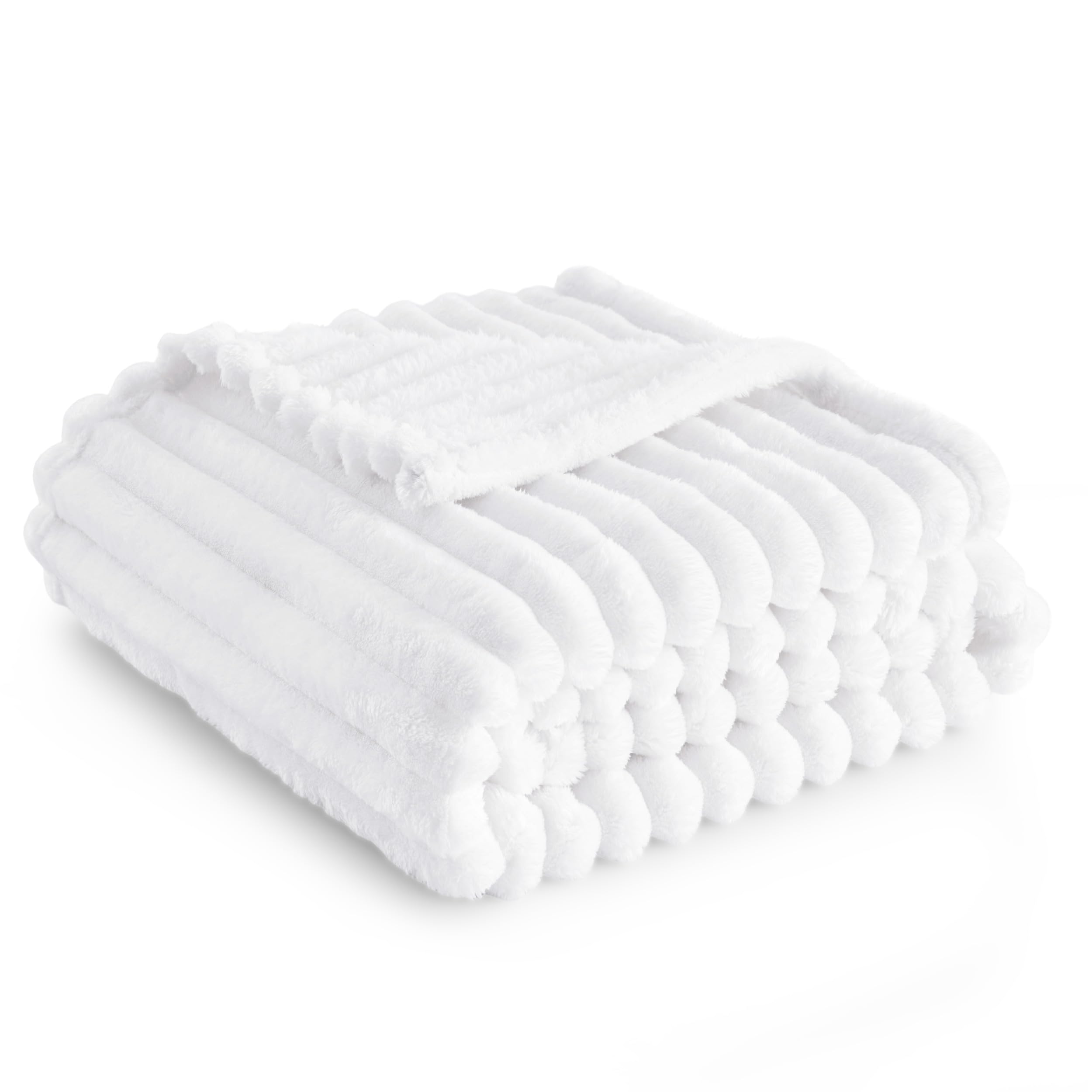 Foto 2 pulgar | Manta Bedsure De Forro Polar Blanco Para Sofá, 50 X 70 Cm - Venta Internacional.