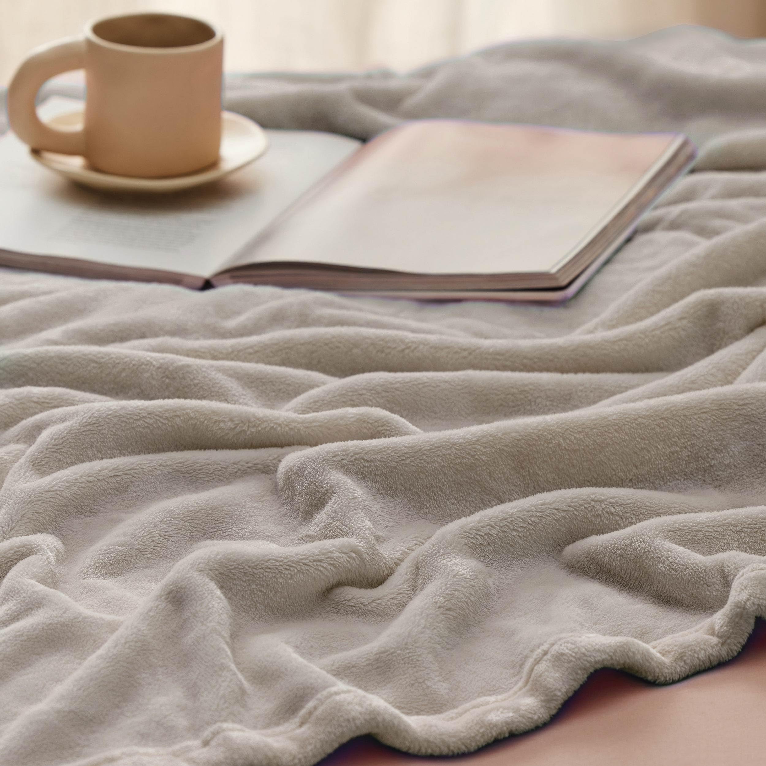 Foto 6 pulgar | Manta de Cama Forro Polar  Queen Canela 230 X 230 cm - Venta Internacional