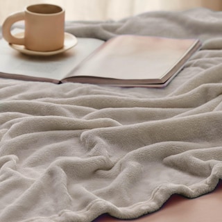 Foto 5 | Manta de Cama Forro Polar Queen Canela 230 X 230 cm - Venta Internacional