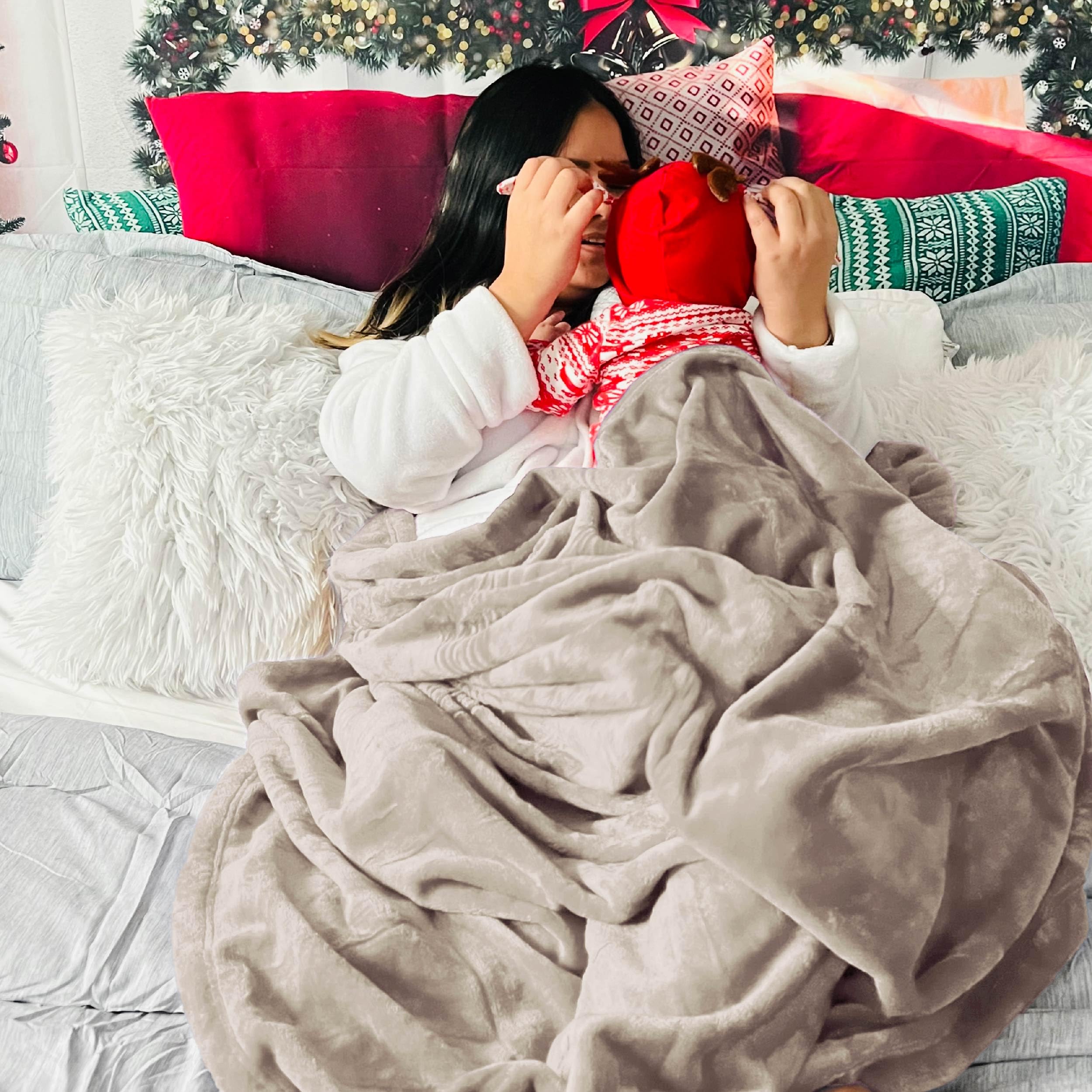 Foto 7 pulgar | Manta de Cama Forro Polar  Queen Canela 230 X 230 cm - Venta Internacional