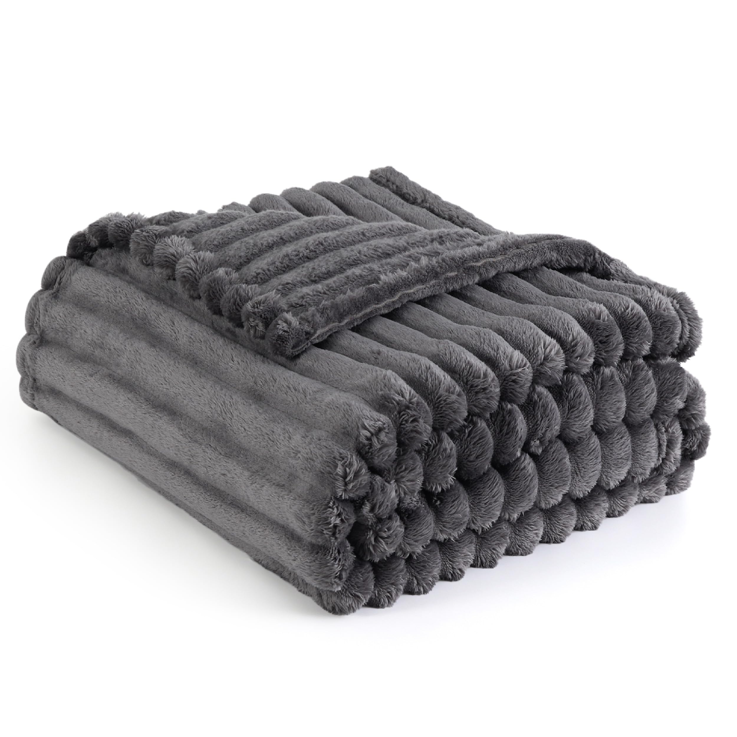 Manta De Forro Polar Gris Para Sofá 130 X 180 Cm - Venta Internacional.