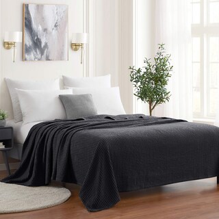 Foto 1 | Manta Sweet Home Collection 100% Algodón Fino King Black - Venta Internacional.