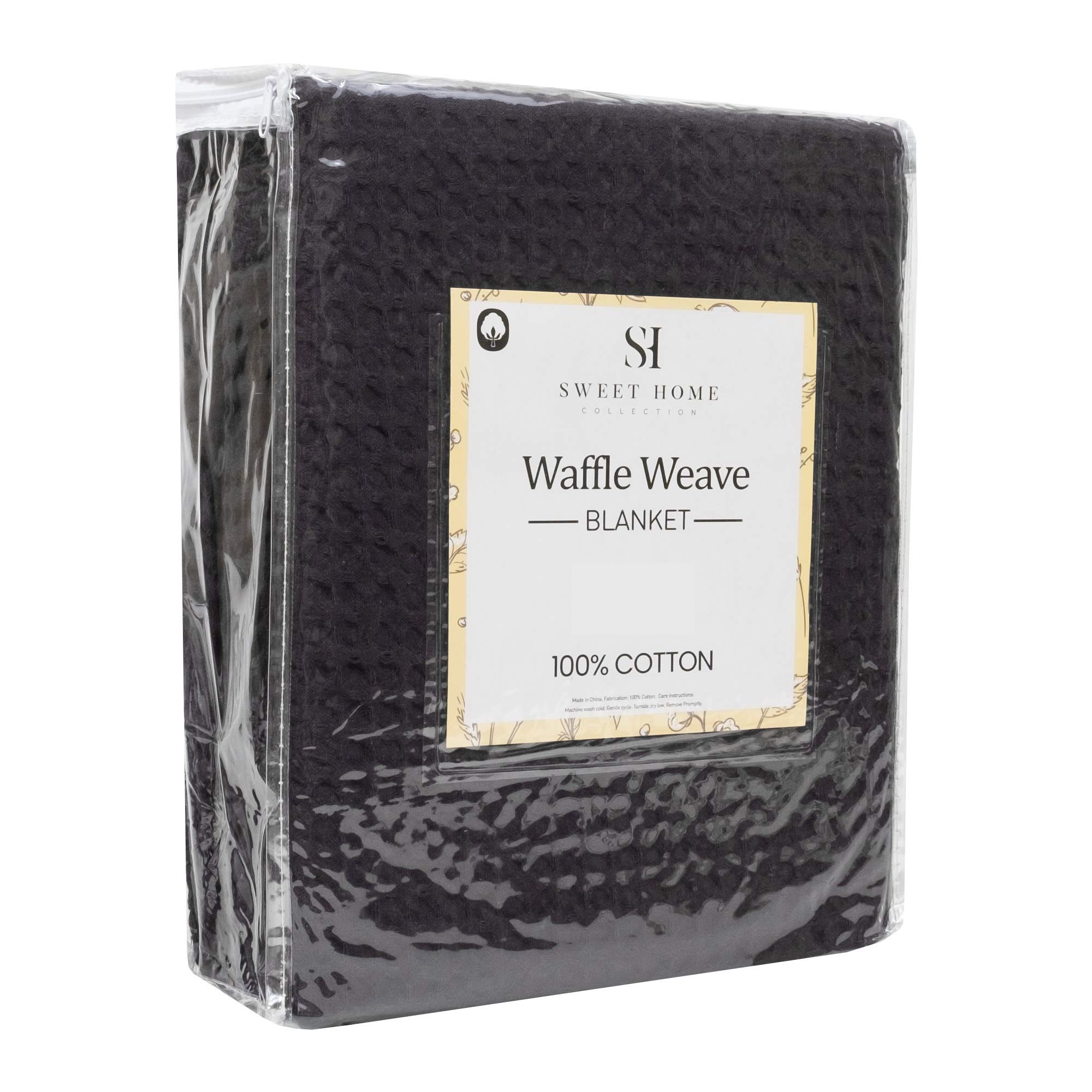 Foto 4 pulgar | Manta Sweet Home Collection 100% Algodón Fino King Black - Venta Internacional.