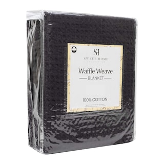 Foto 3 | Manta Sweet Home Collection 100% Algodón Fino King Black - Venta Internacional.