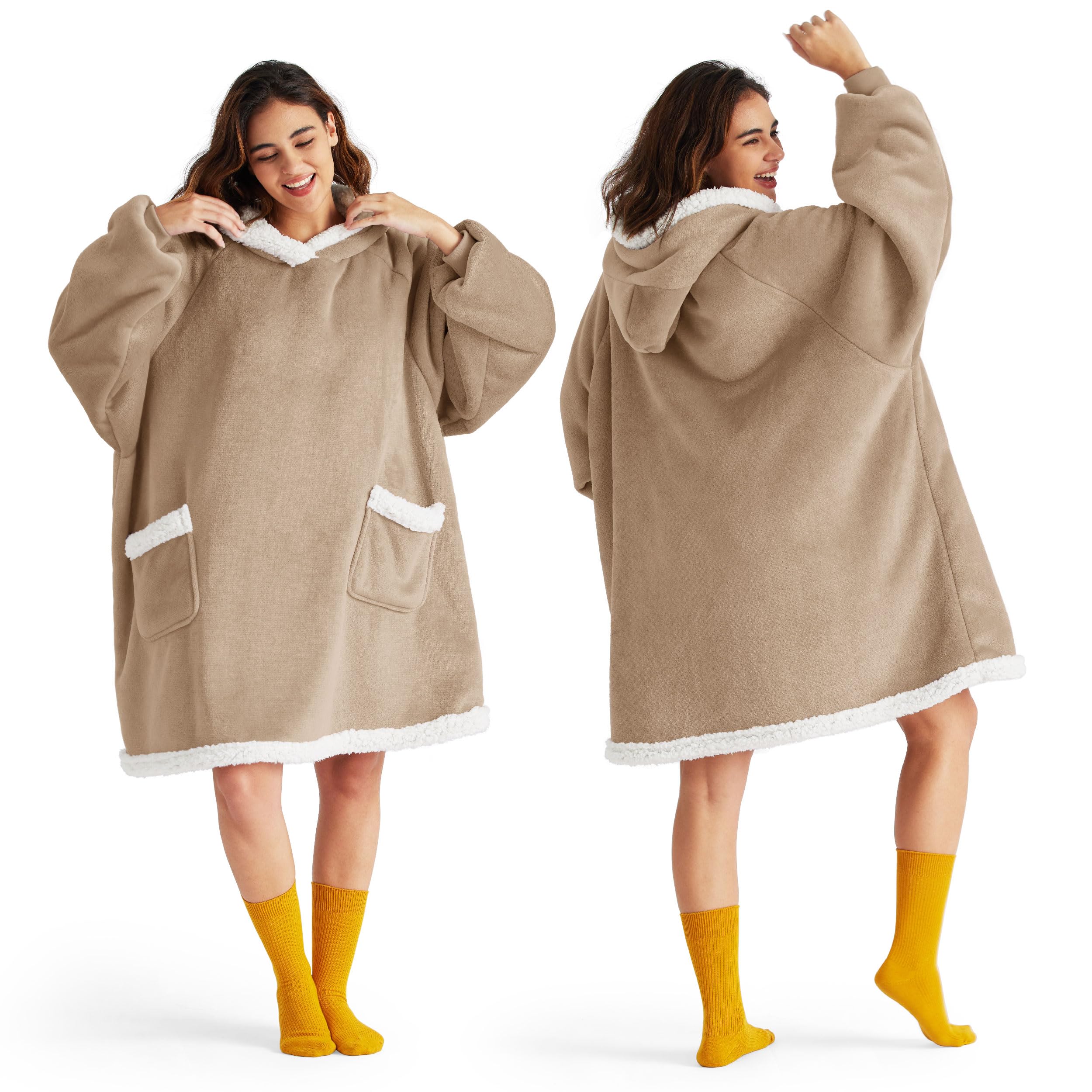 Foto 1 | Sudadera Con Capucha Bedsure Gold Brown Para Adultos Y Niños, Unisex - Venta Internacional.