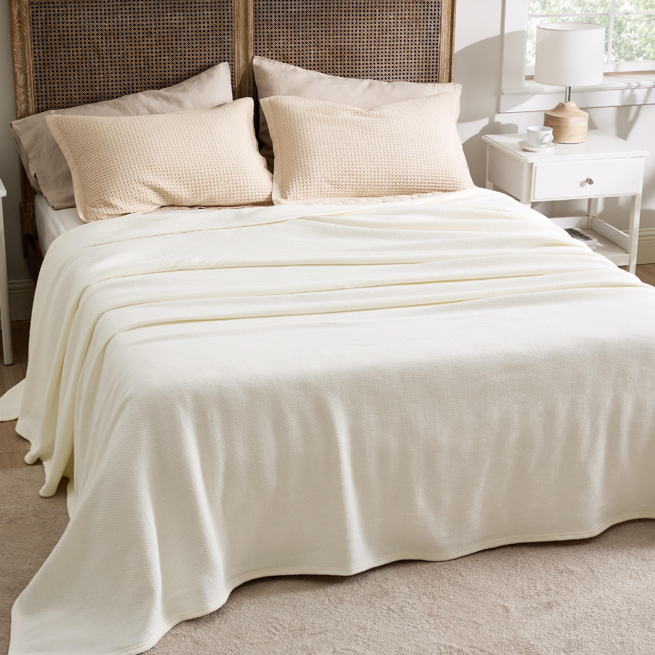 Foto 5 | Manta Bedsure Algodón King Size color Marfil - Venta Internacional