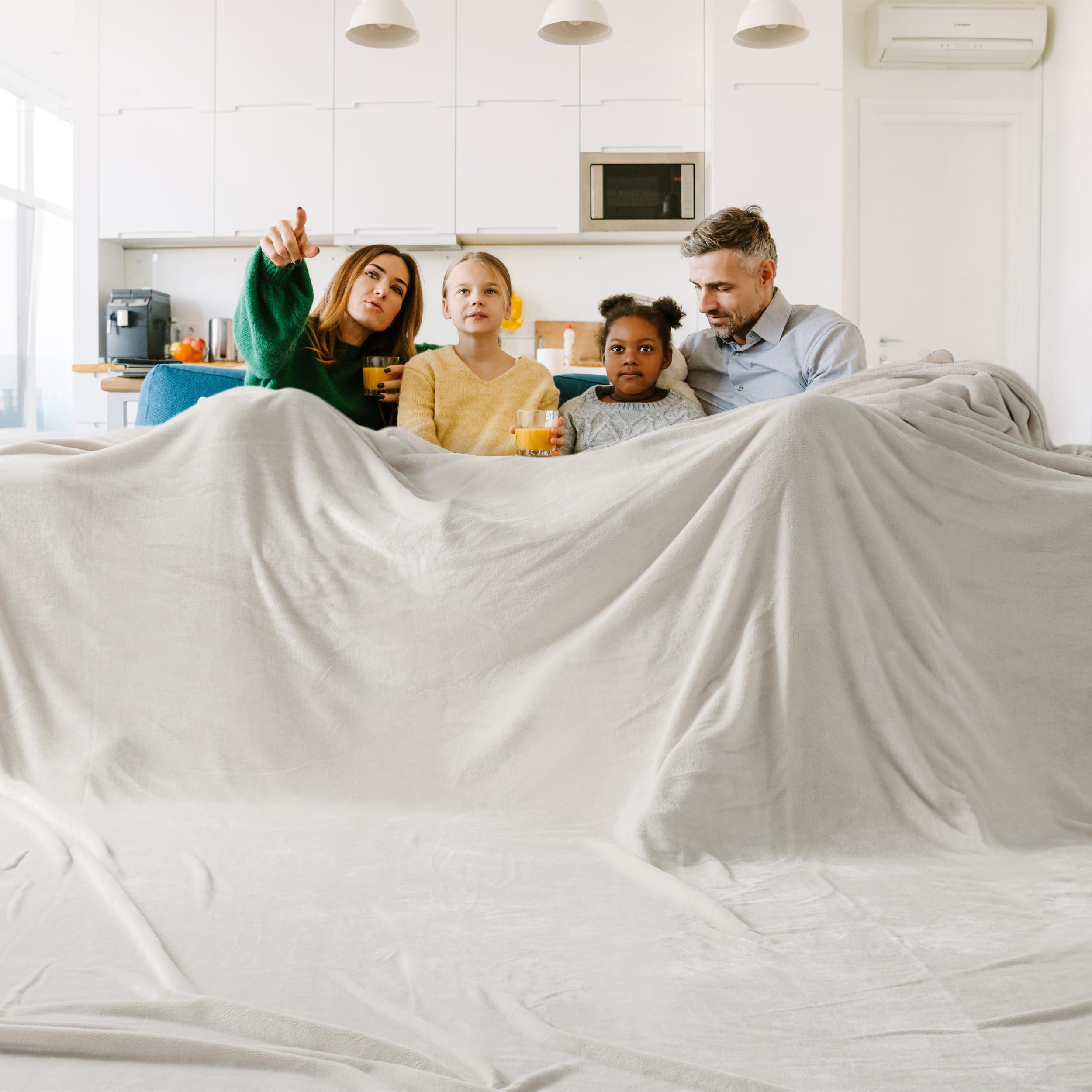 Manta De Forro Polar Grande Para Cama, 300 X 300 Cm, Suave, Acogedora Y Cálida - Venta Internacional.