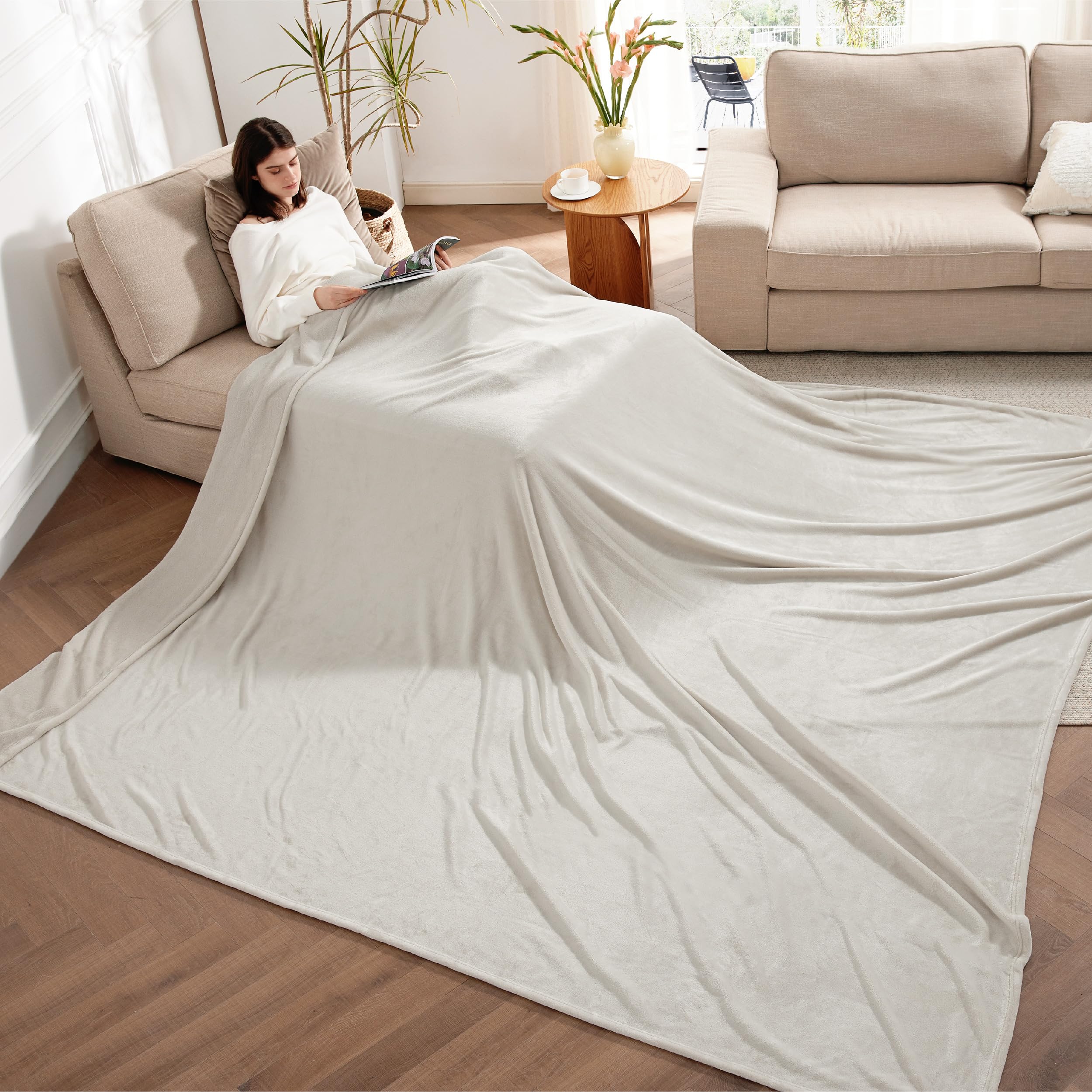 Foto 3 pulgar | Manta De Forro Polar Grande Para Cama, 300 X 300 Cm, Suave, Acogedora Y Cálida - Venta Internacional.