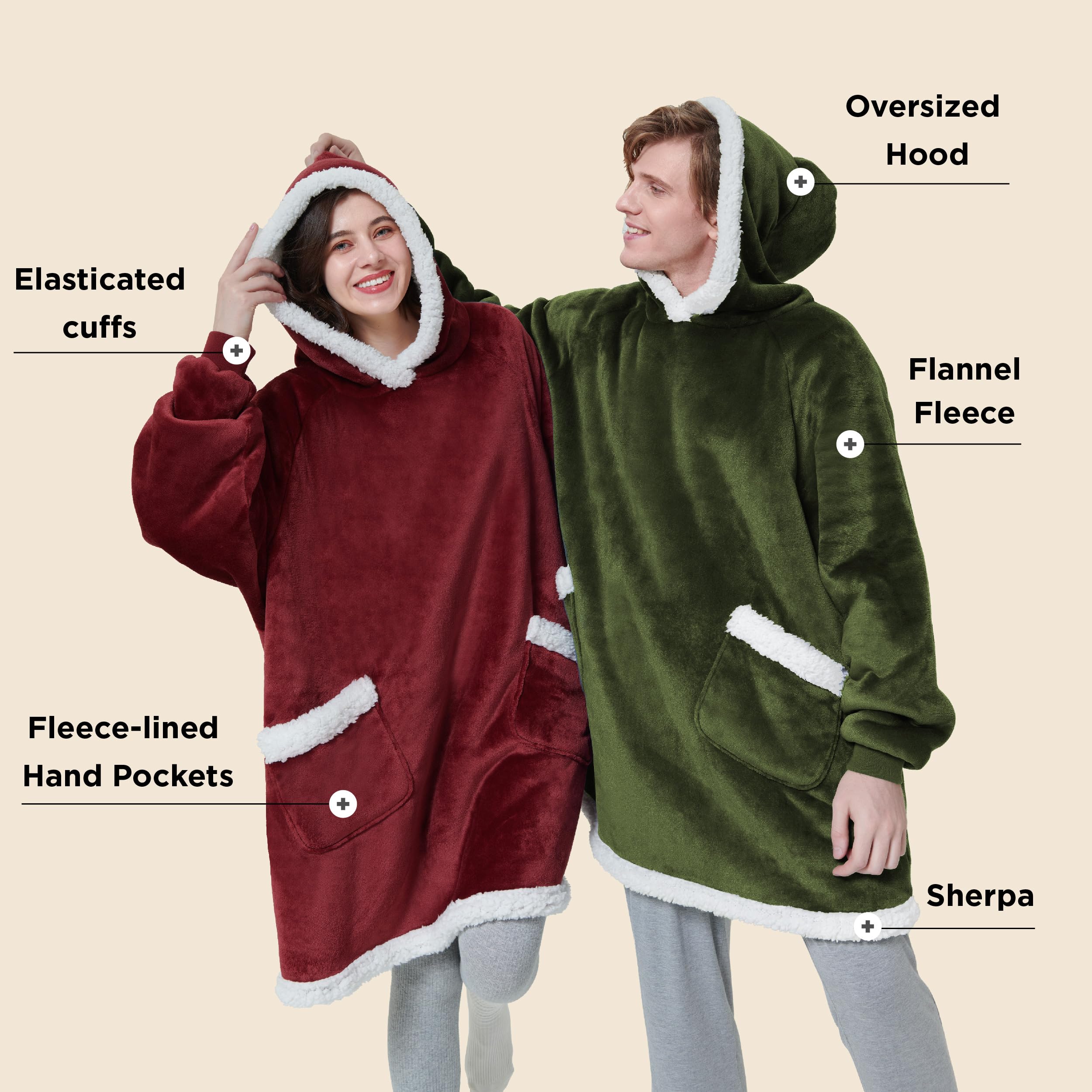Foto 3 pulgar | Sudadera Con Capucha Para Adultos Y Niños, Color Verde Oliva - Venta Internacional.