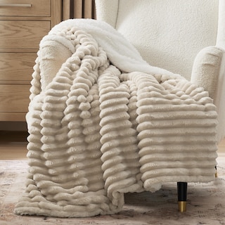 Foto 1 | Manta Bedsure Sherpa Para Sofá, Tamaño Doble, 150 X 200 Cm, Color Beige - Venta Internacional.