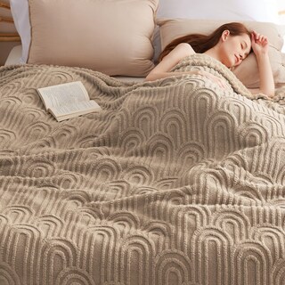 Foto 1 | Manta Polar Para Cama, Tamaño King, Supersuave Y Acogedora, Color Marrón - Venta Internacional.
