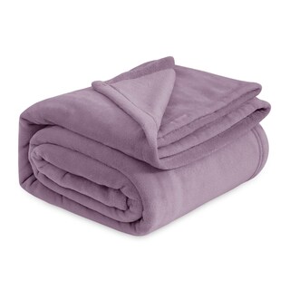 Foto 1 | Manta de Cama con Forro Polar Tamaño Queen Morada - Venta Internacional