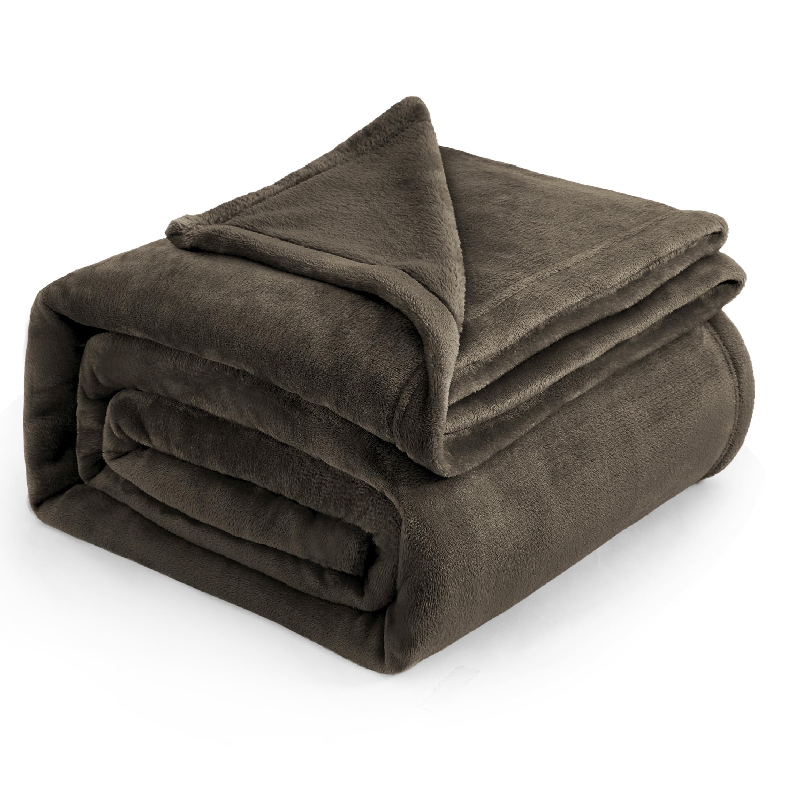 Manta Bedsure De Forro Polar Marrón, Tamaño King, 274 X 229 Cm - Venta Internacional.