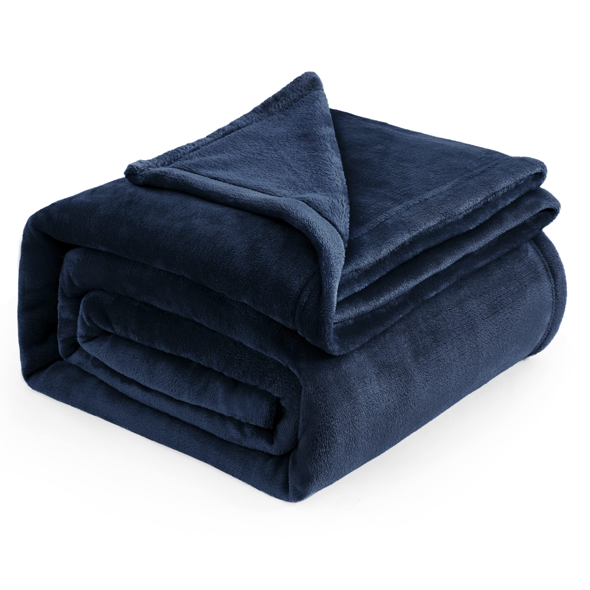 Foto 2 pulgar | Manta Bedsure De Forro Polar Azul Marino, Tamaño King, 274 X 229 Cm - Venta Internacional.
