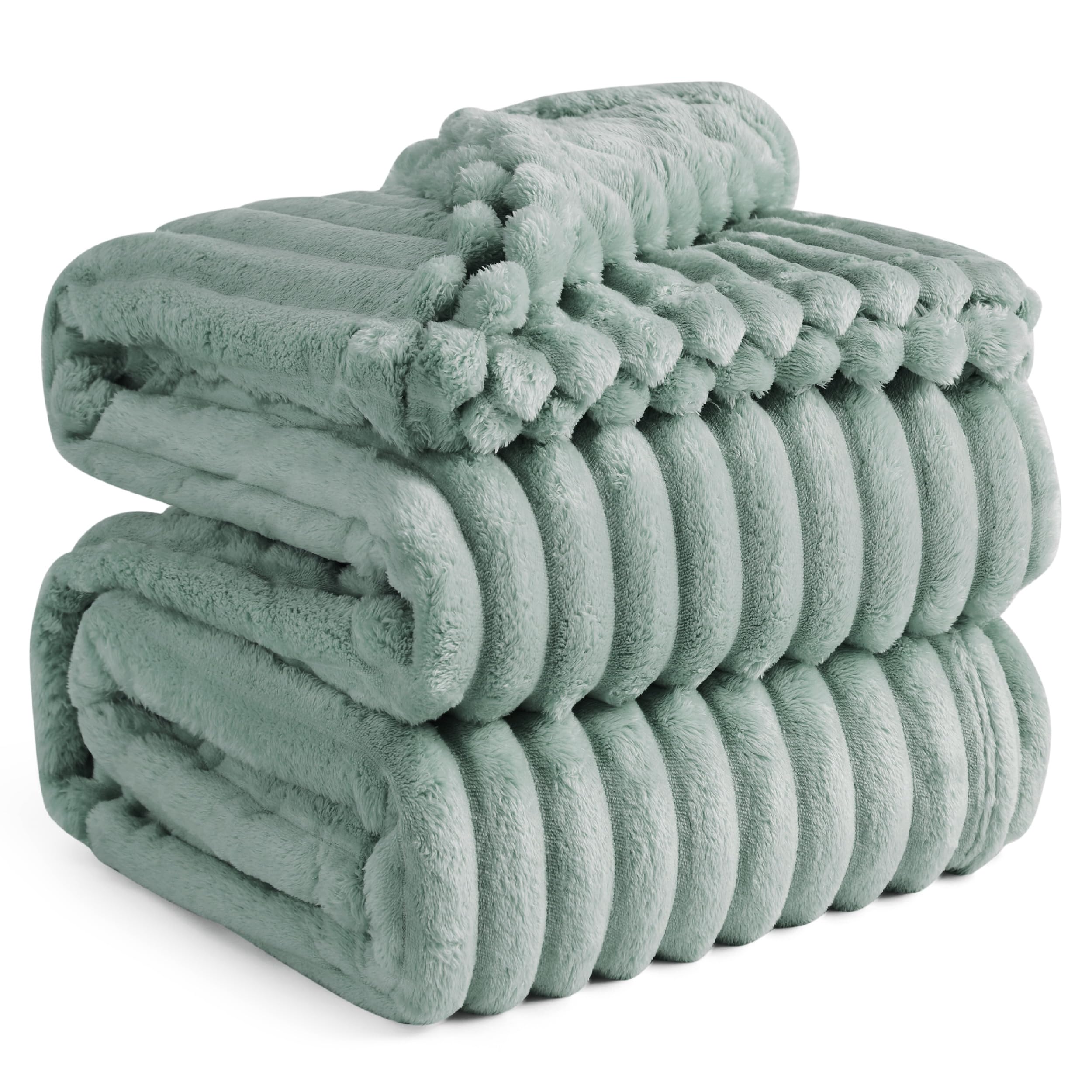 Foto 1 | Manta Bedsure Gentlesoft, Forro Polar De Franela, Tamaño Queen, Color Verde Salvia - Venta Internacional.
