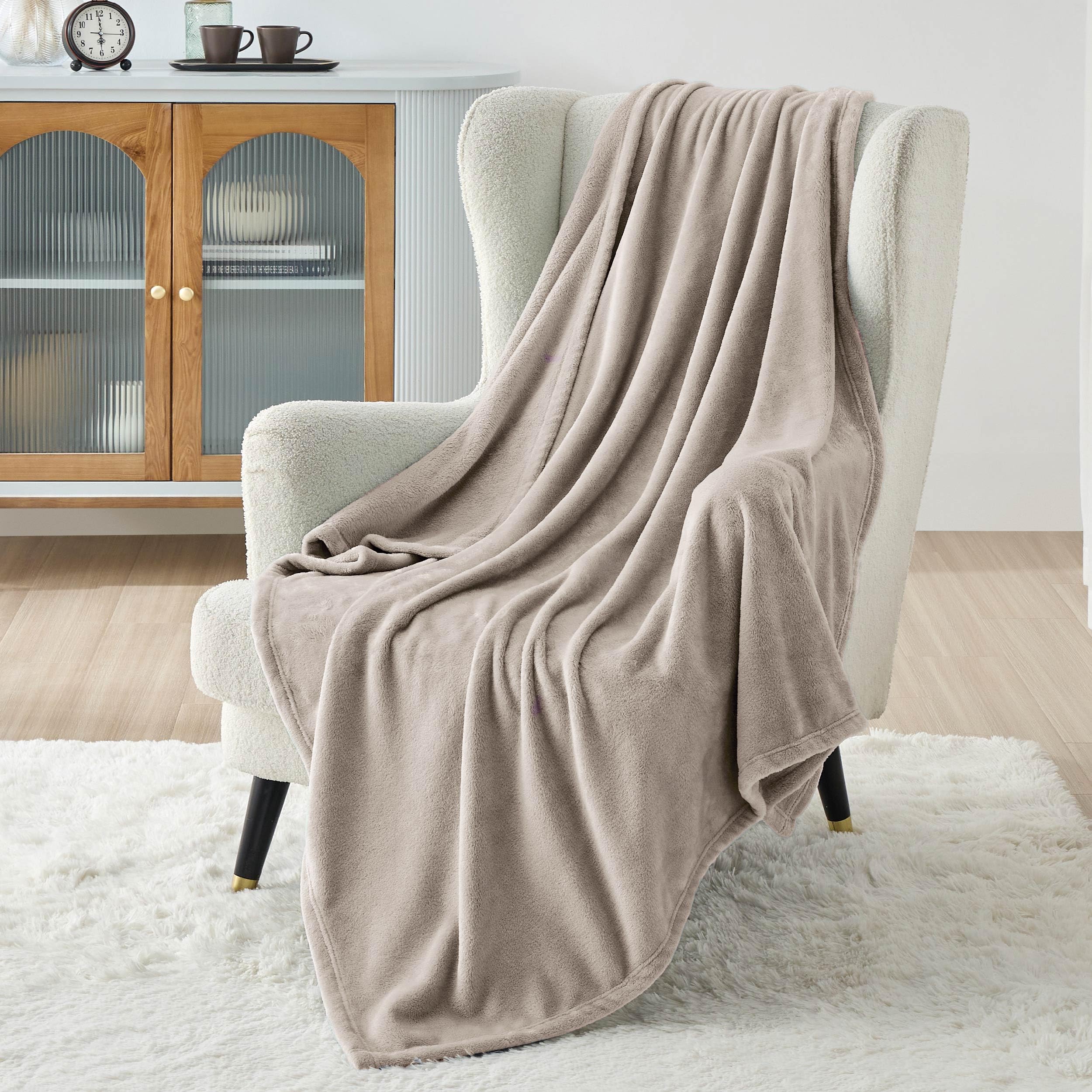 Foto 3 pulgar | Manta Polar Bedsure Oxford Tan - Venta Internacional
