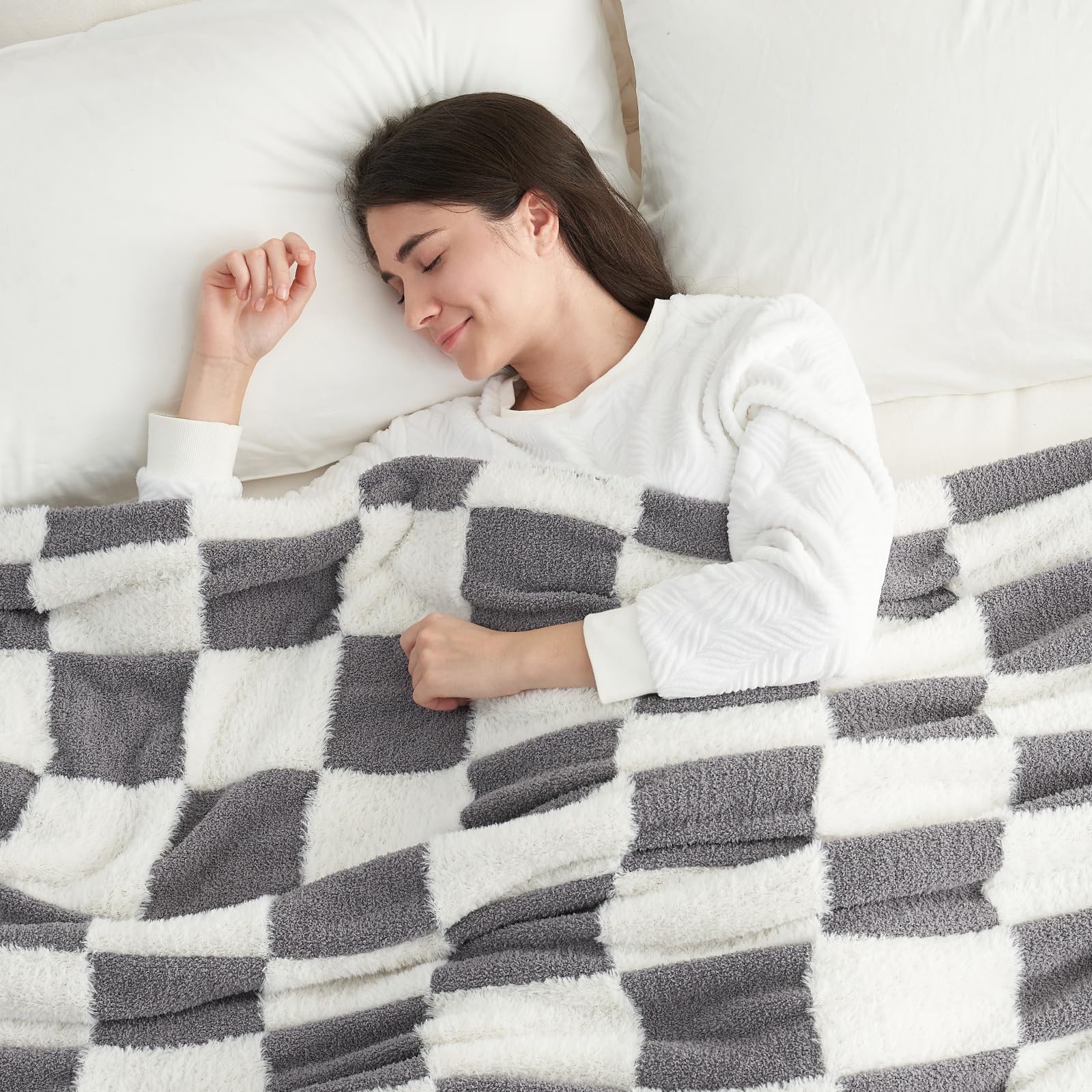 Foto 5 | Manta Snuggle Sac De Piel Sintética Para Sofá, 1300 G, Gris, 130 X 150 Cm - Venta Internacional.