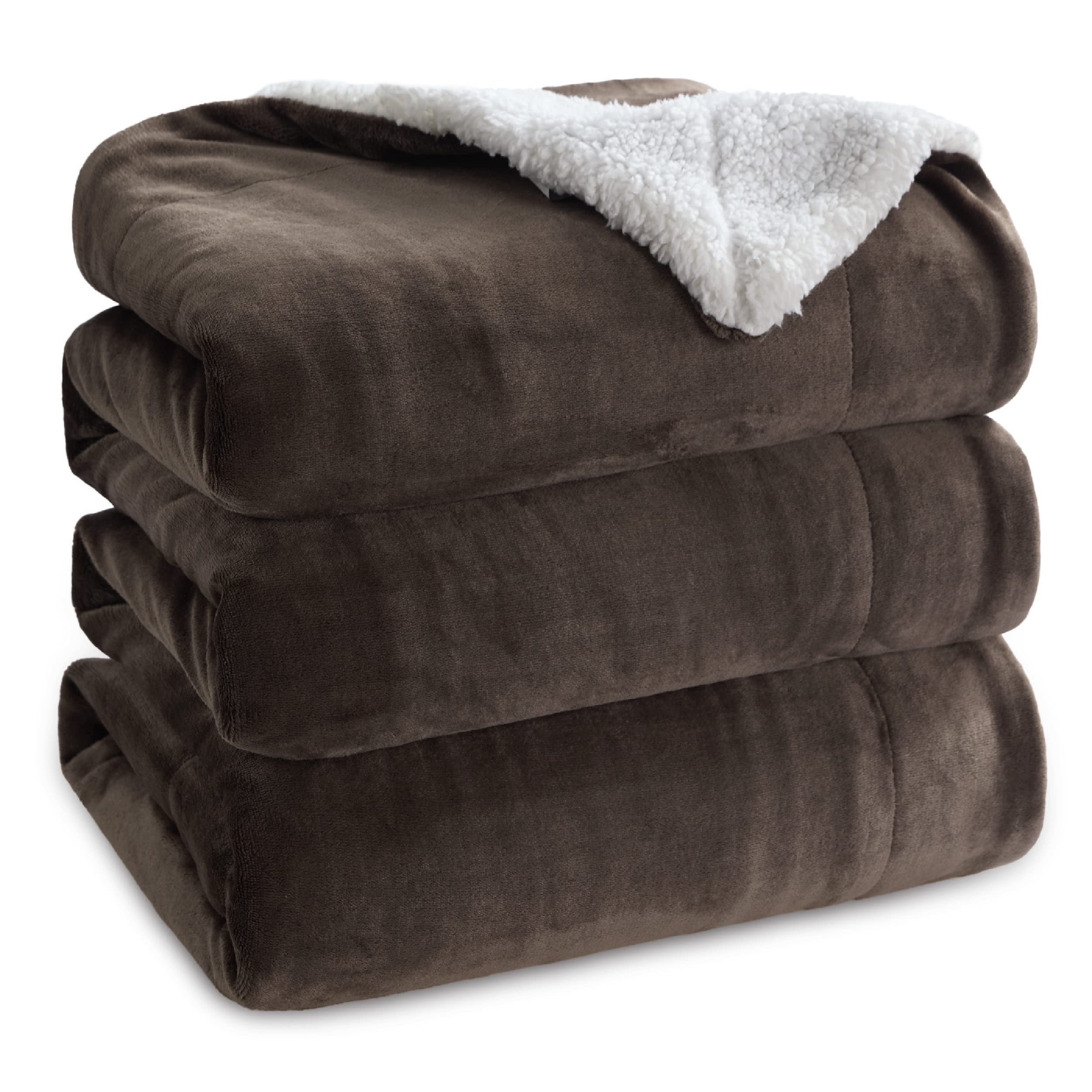 Foto 2 pulgar | Manta Bedsure Sherpa De Forro Polar, Tamaño Queen, Grueso, Marrón Cálido - Venta Internacional.