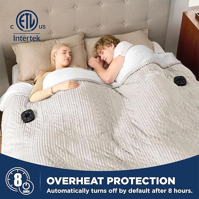 Foto 4 pulgar | Manta Eléctrica Bedsure King Size Franela - Venta Internacional