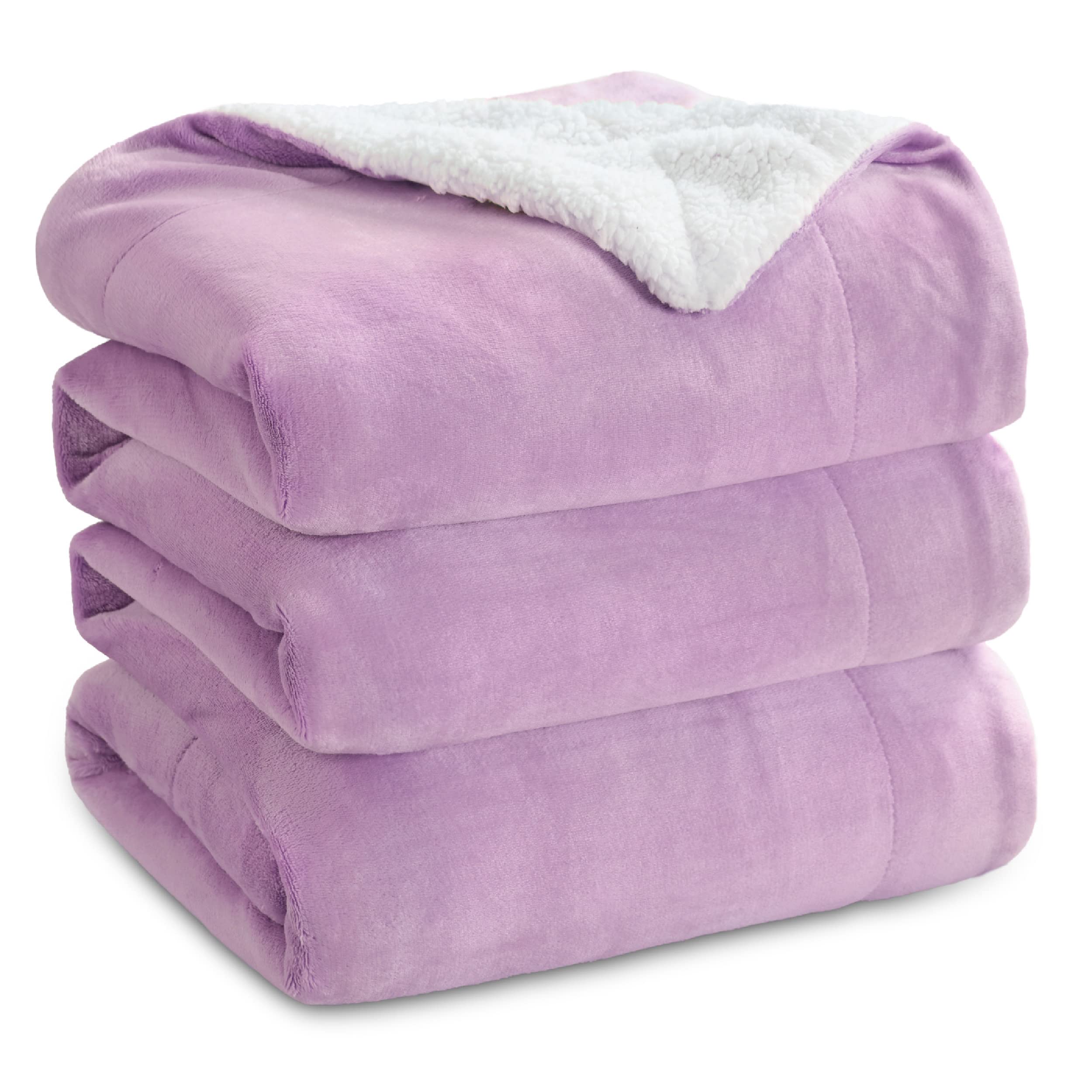 Foto 1 | Manta Bedsure Sherpa De Forro Polar Tamaño Queen Lila - Venta Internacional.
