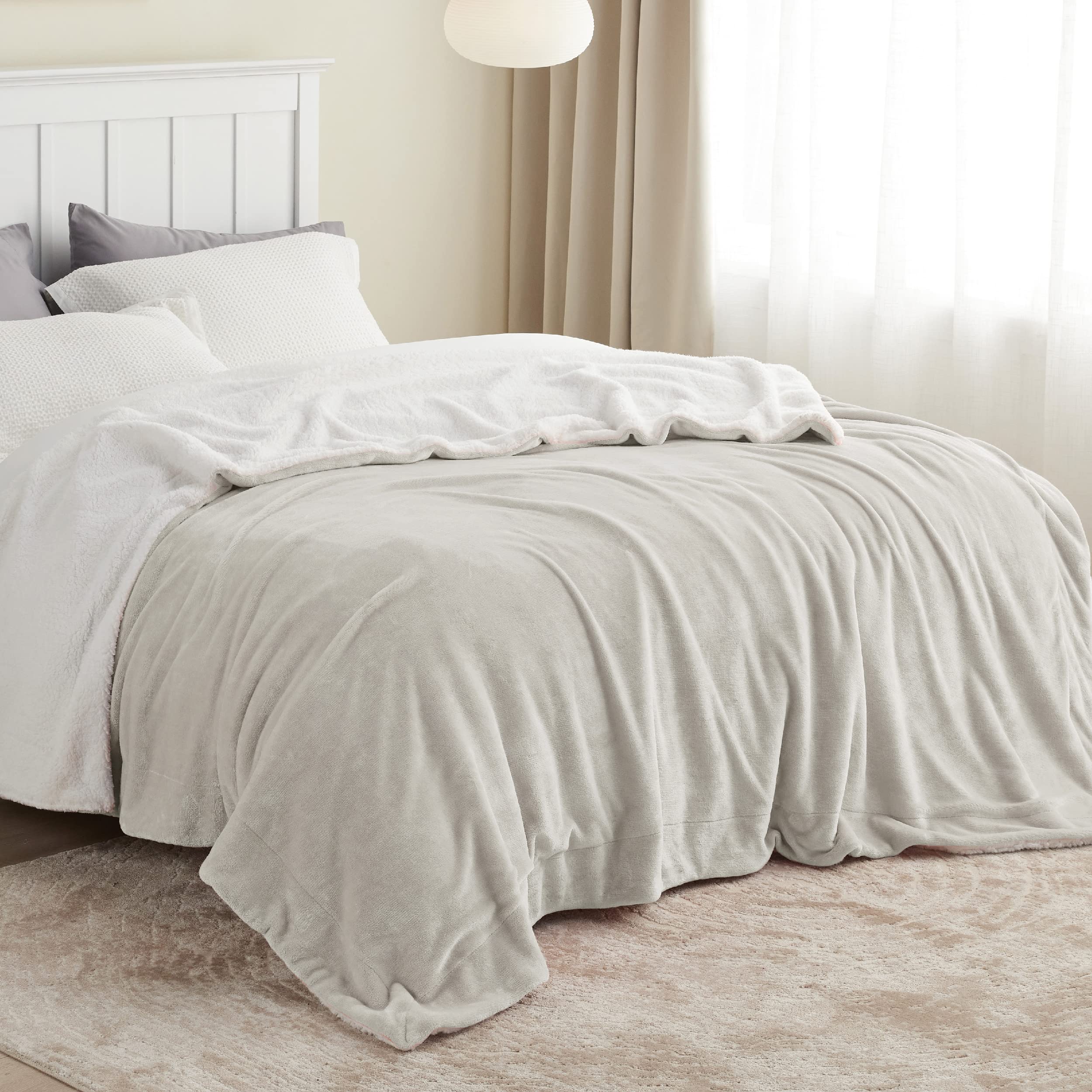 Foto 4 pulgar | Manta Bedsure Sherpa De Forro Polar, Tamaño King, 270 X 230 Cm, Lino - Venta Internacional.
