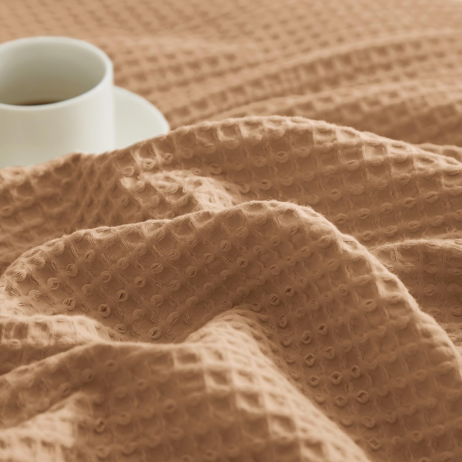 Foto 8 pulgar | Manta Phf Waffle Weave, 100% Algodón, Tamaño Doble, 168 X 229 Cm - Venta Internacional.