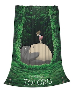 Foto 3 | Totoro Anime Cobija Frazada Suave Varios Estilos Individual