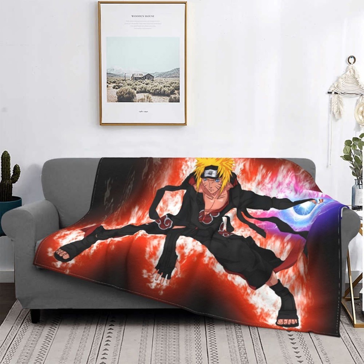 Foto 1 | Anime Naruto Akatsuki Manta Frazada Muy Suave Varios Modelos