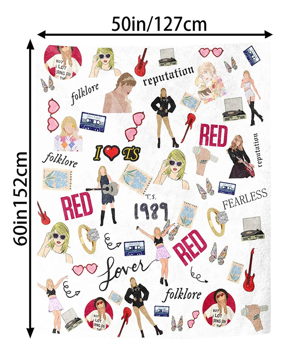 Foto 2 | Taylor Swift Collage Cobija Frazada Manta Ultra Suave Polar