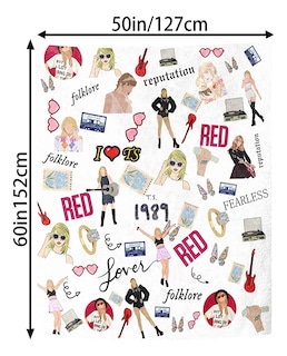 Foto 2 | Taylor Swift Collage Cobija Frazada Manta Ultra Suave Polar