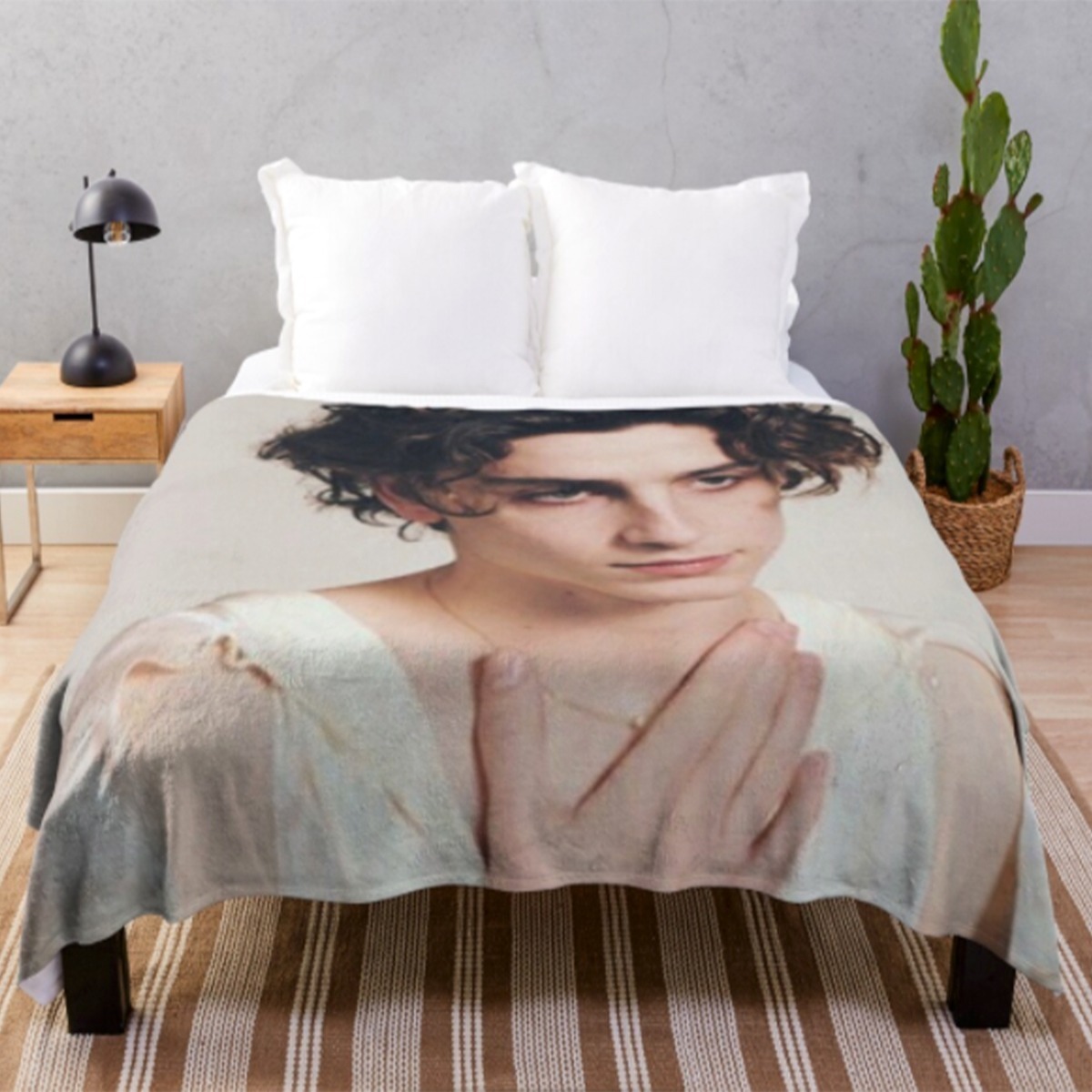 Foto 2 pulgar | Frazada Timothée Chalamet Suave 150x130