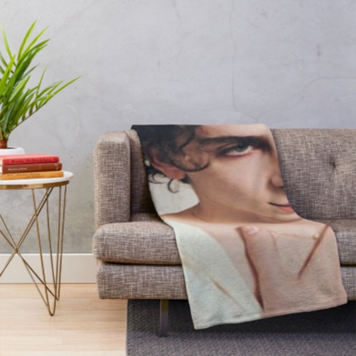 Foto 4 pulgar | Frazada Timothée Chalamet Suave 150x130