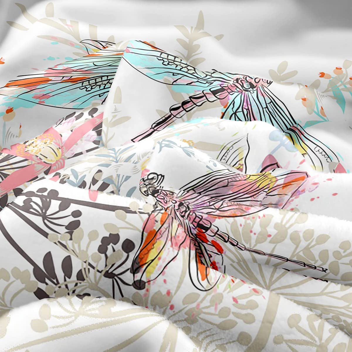 Foto 6 pulgar | Manta Feelyou Dragonfly Fleece Sherpa De 150 X 200 Cm - Venta Internacional.