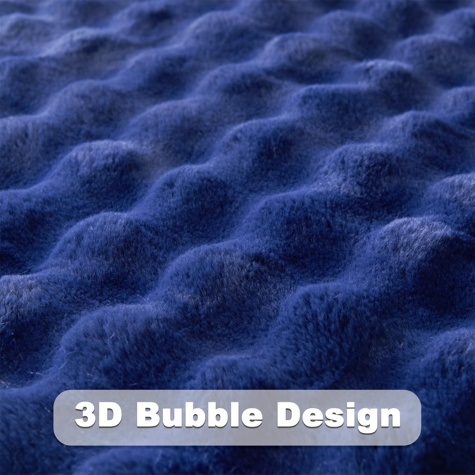 Foto 4 pulgar | Manta Newcosplay De Piel Sintética Azul Marino Oscuro, 550 G/m² (130 X 150 Cm) - Venta Internacional.