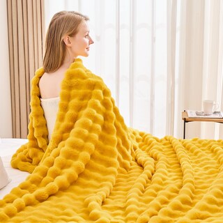 Foto 1 | Manta Newcosplay De Piel Sintética De Color Amarillo Mostaza, 550 G/m², 130 X 150 Cm - Venta Internacional.