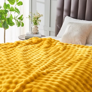 Foto 3 | Manta Newcosplay De Piel Sintética De Color Amarillo Mostaza, 550 G/m², 130 X 150 Cm - Venta Internacional.