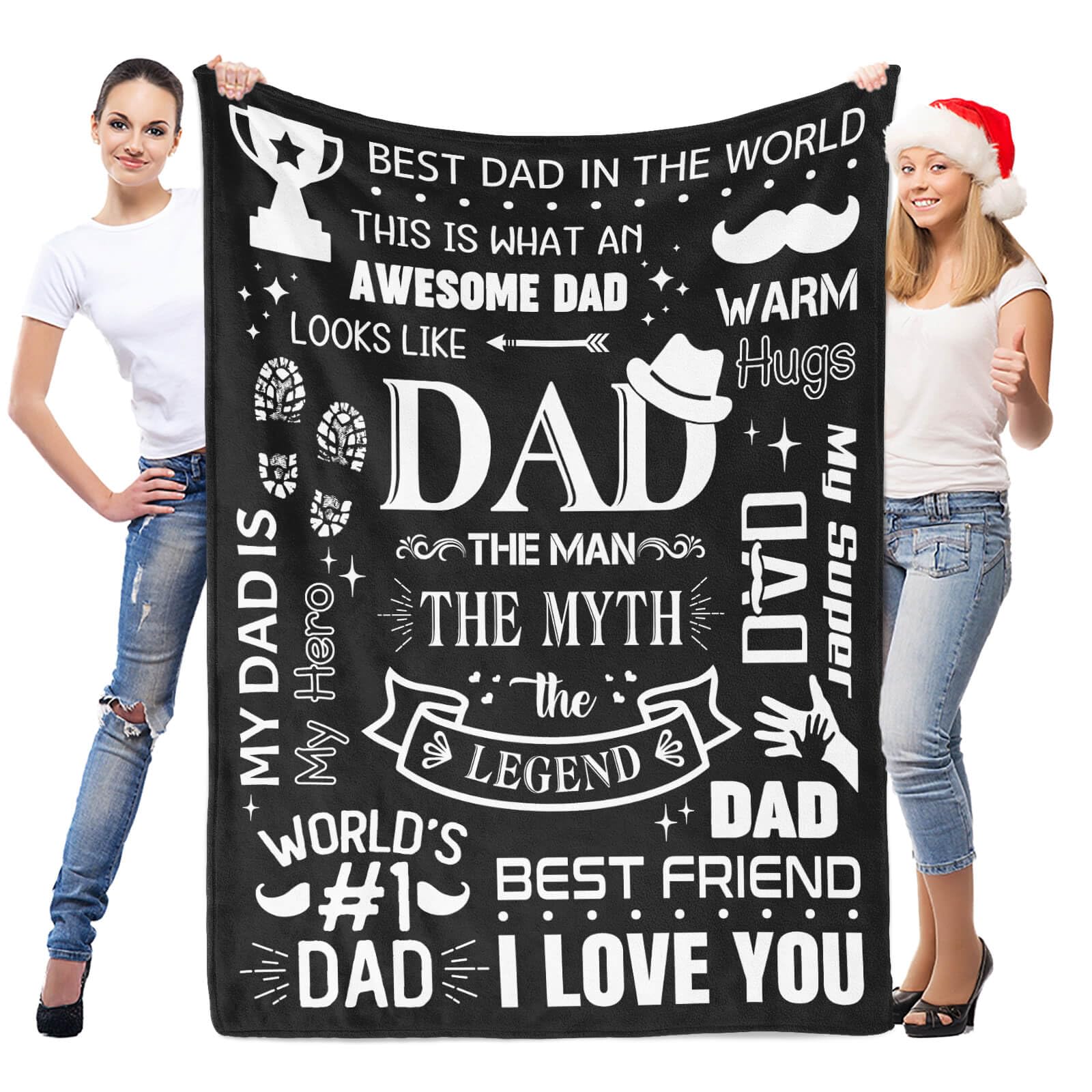 Foto 3 | Manta Inkarts Best Dad Ever, Regalo De Navidad, 70 X 50 Cm - Venta Internacional.