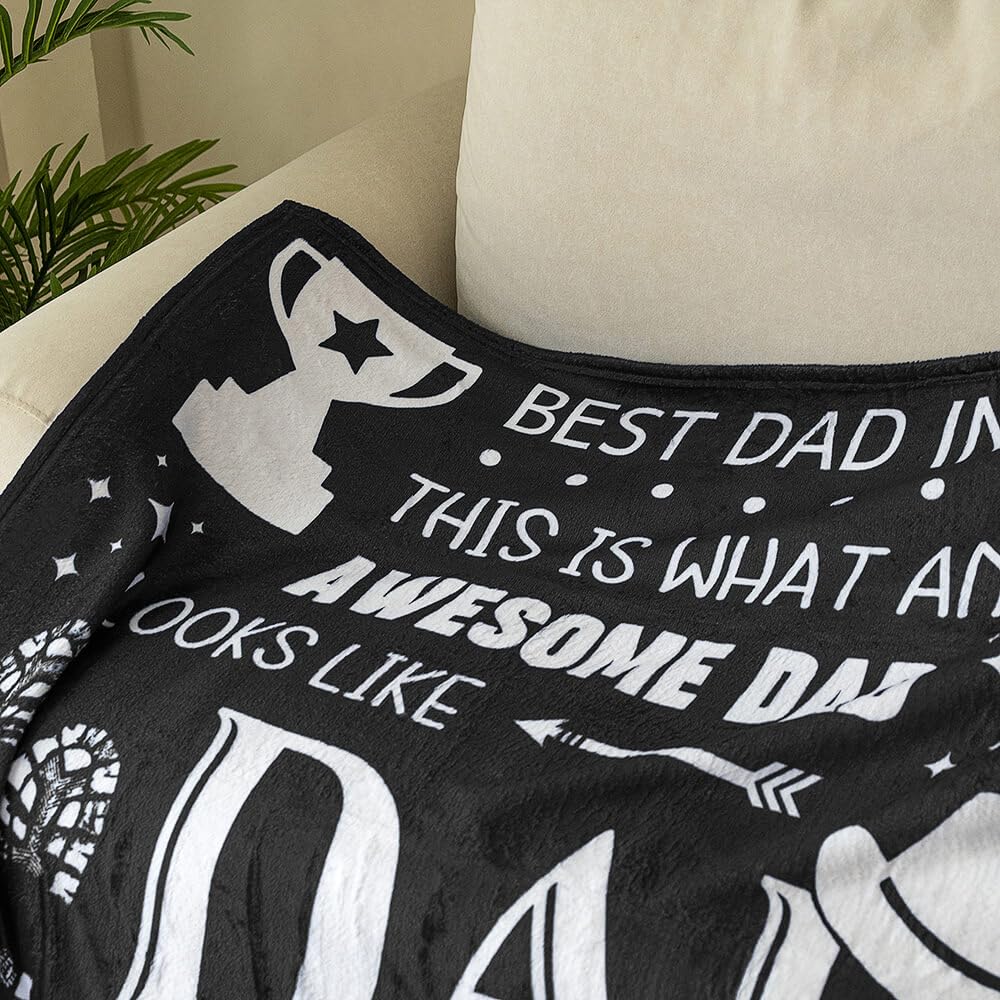 Foto 5 | Manta Inkarts Best Dad Ever, Regalo De Navidad, 70 X 50 Cm - Venta Internacional.